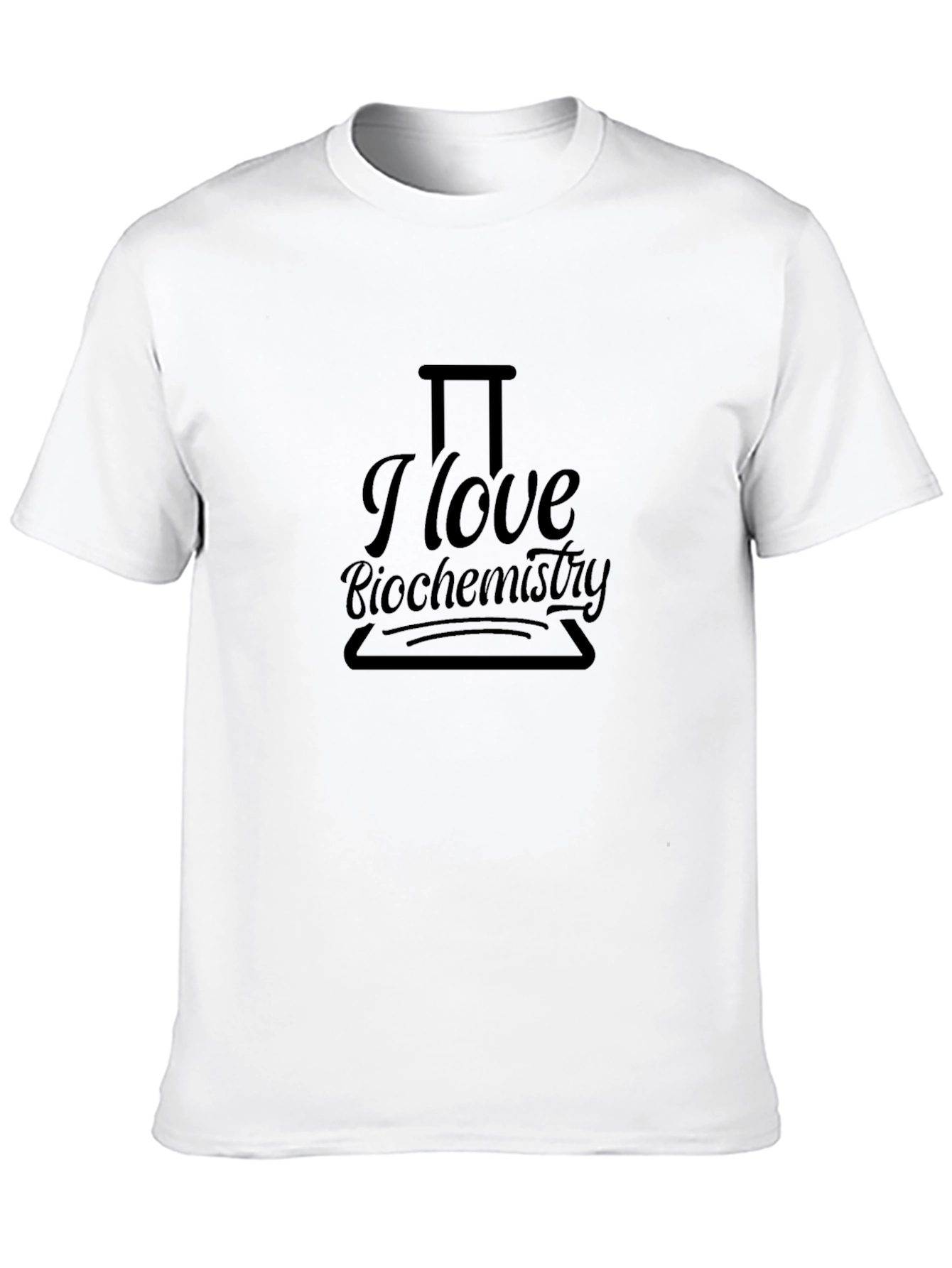 Black I Love Biochemistry T-Shirt - Science Tee view 10