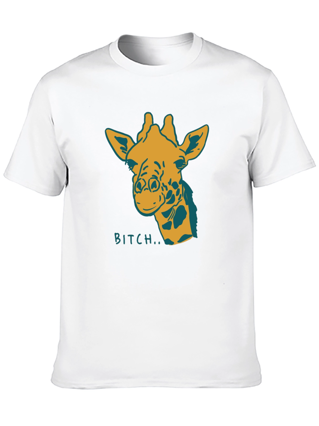 Black Giraffe Bitch T-Shirt Funny Graphic Tee Novelty Humor view 10