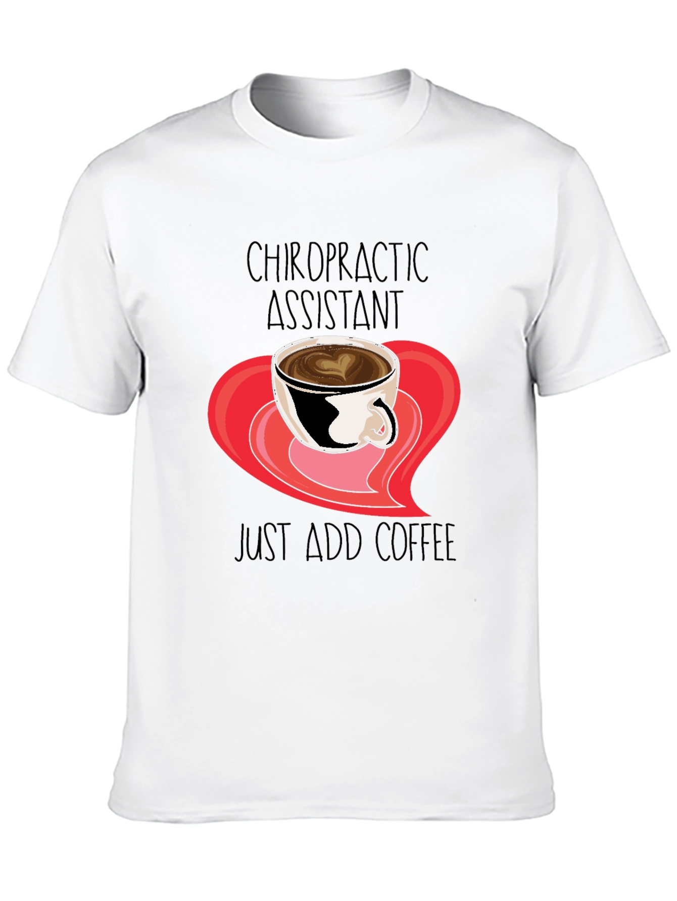 Black Chiropractic Assistant Coffee T-Shirt view 10
