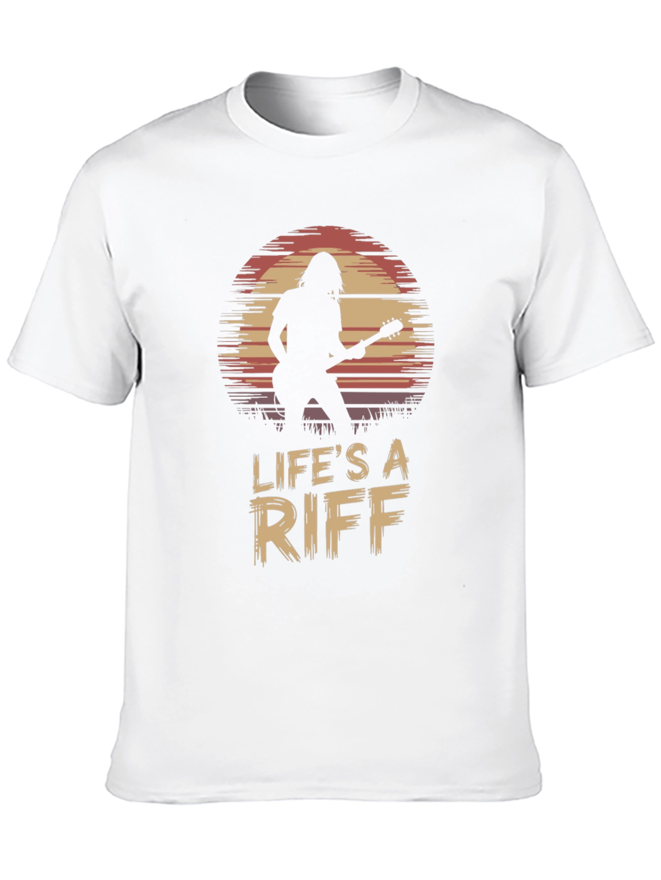 Black Life's A Riff Guitar Player Tee view 10