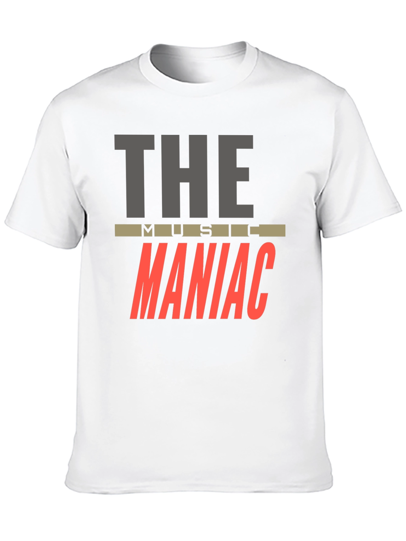 Black The Music Maniac T-Shirt - Black Crew Neck view 10
