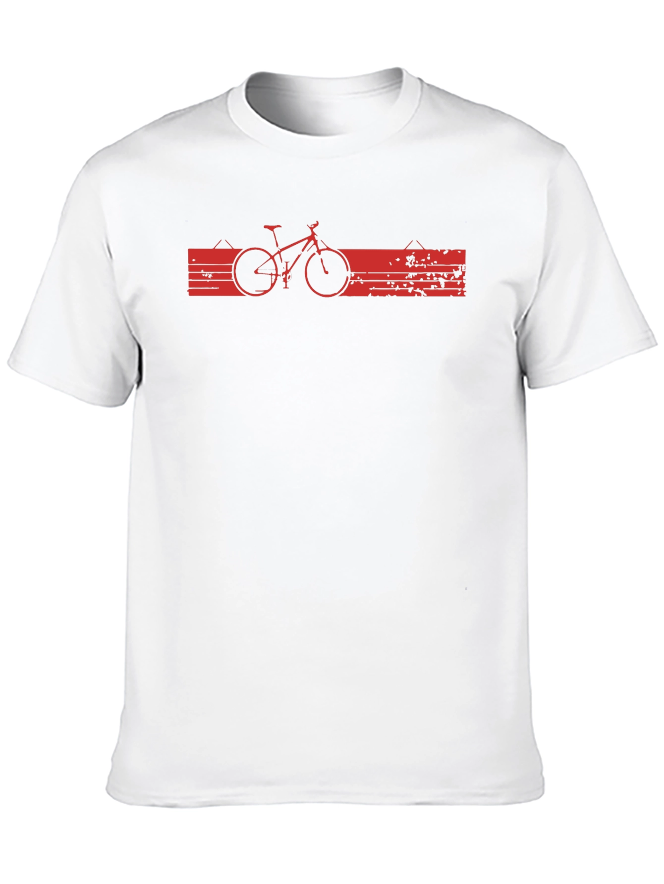 Black Mountain Bike Graphic Tee - Black Cotton Casual Shirt view 10