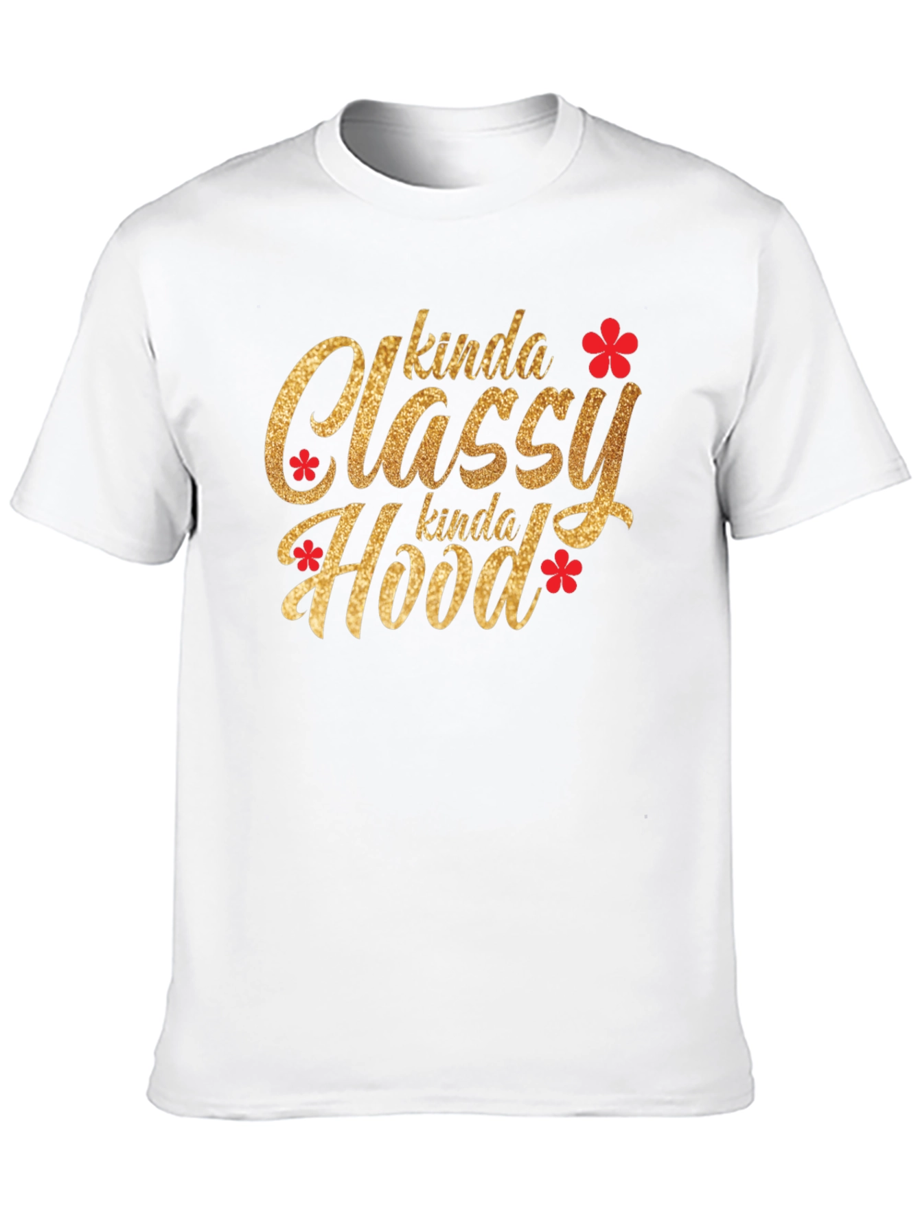 Black Kinda Classy Kinda Hood Graphic T-Shirt view 10