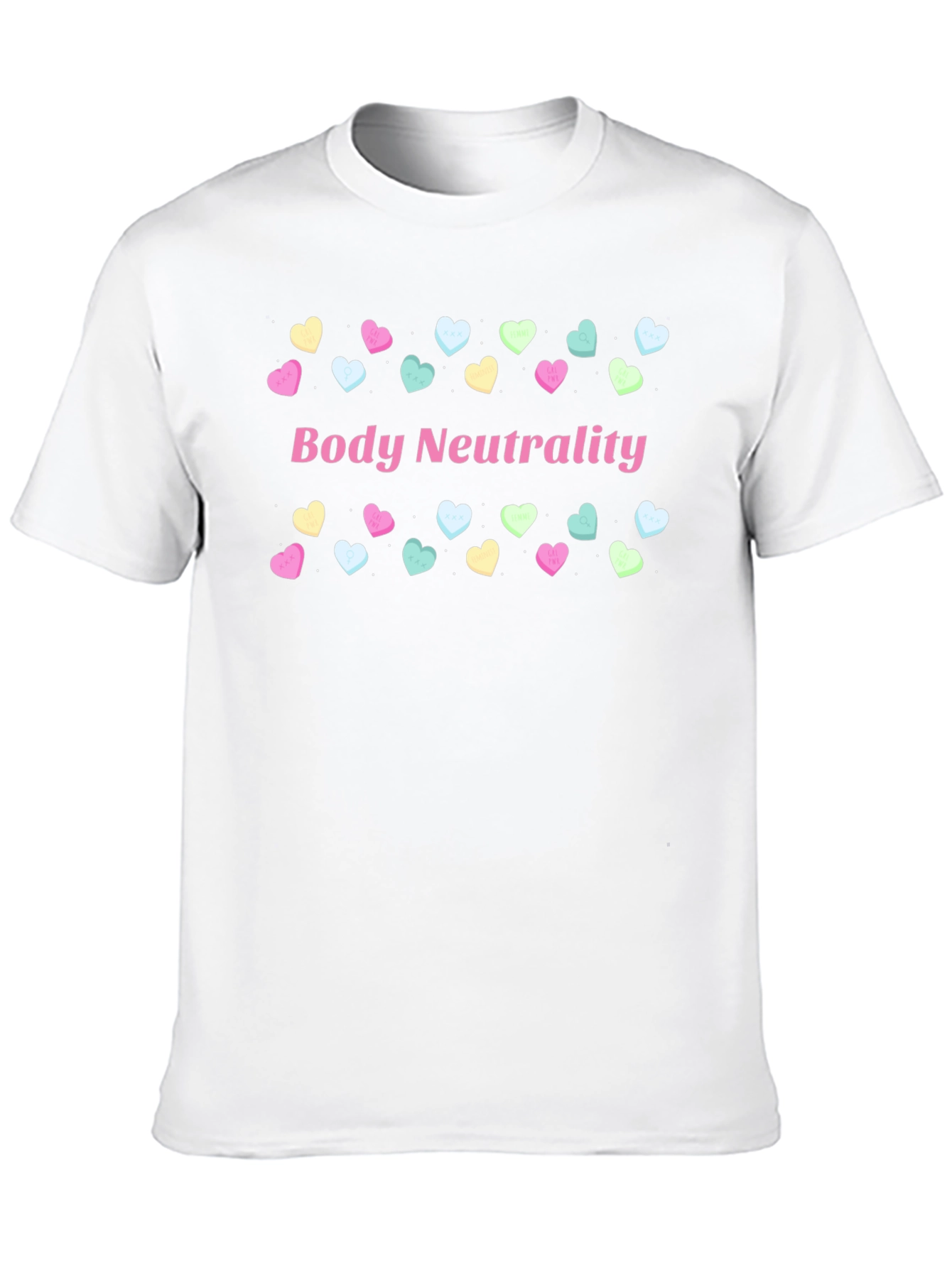 Black Body Neutrality Heart T-Shirt view 10