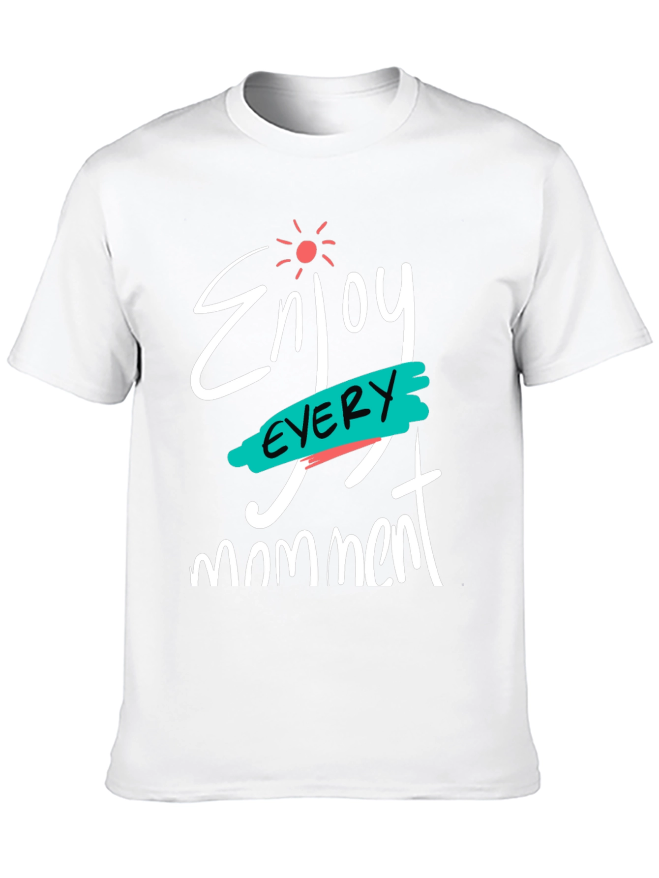 Black Enjoy Every Moment Black Graphic T-Shirt view 10