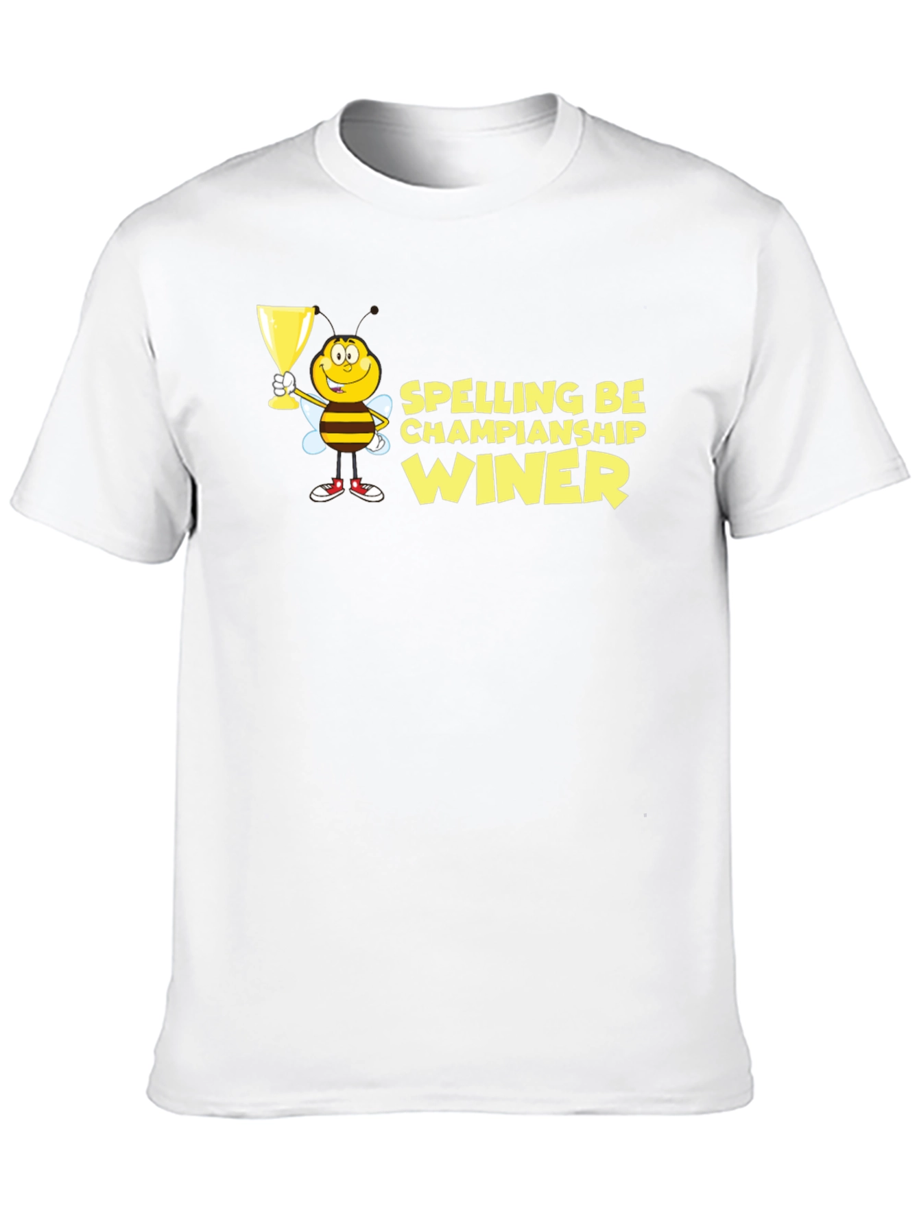 Black Spelling Bee Champion Winner Black T-Shirt view 10