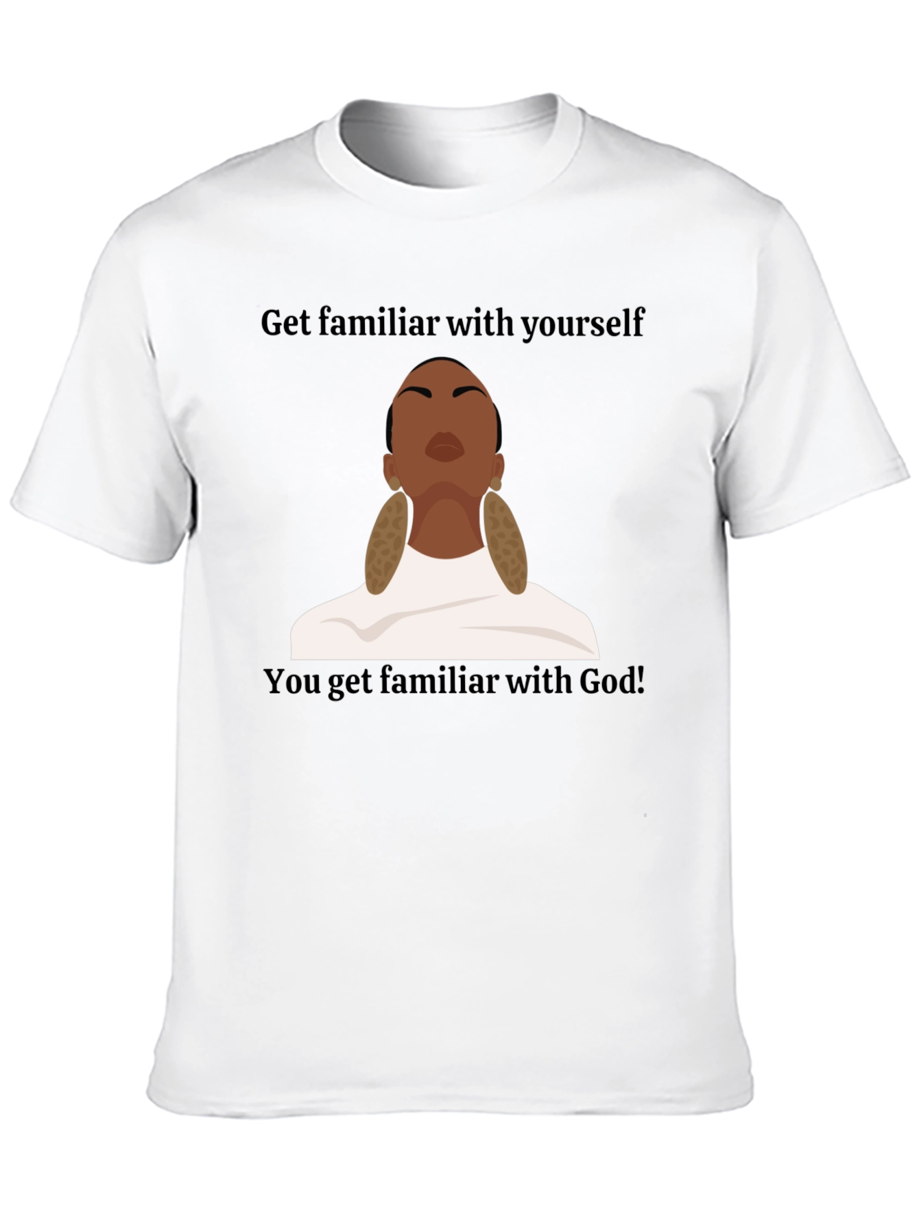 Black Get Familiar With Yourself Graphic T-Shirt view 10