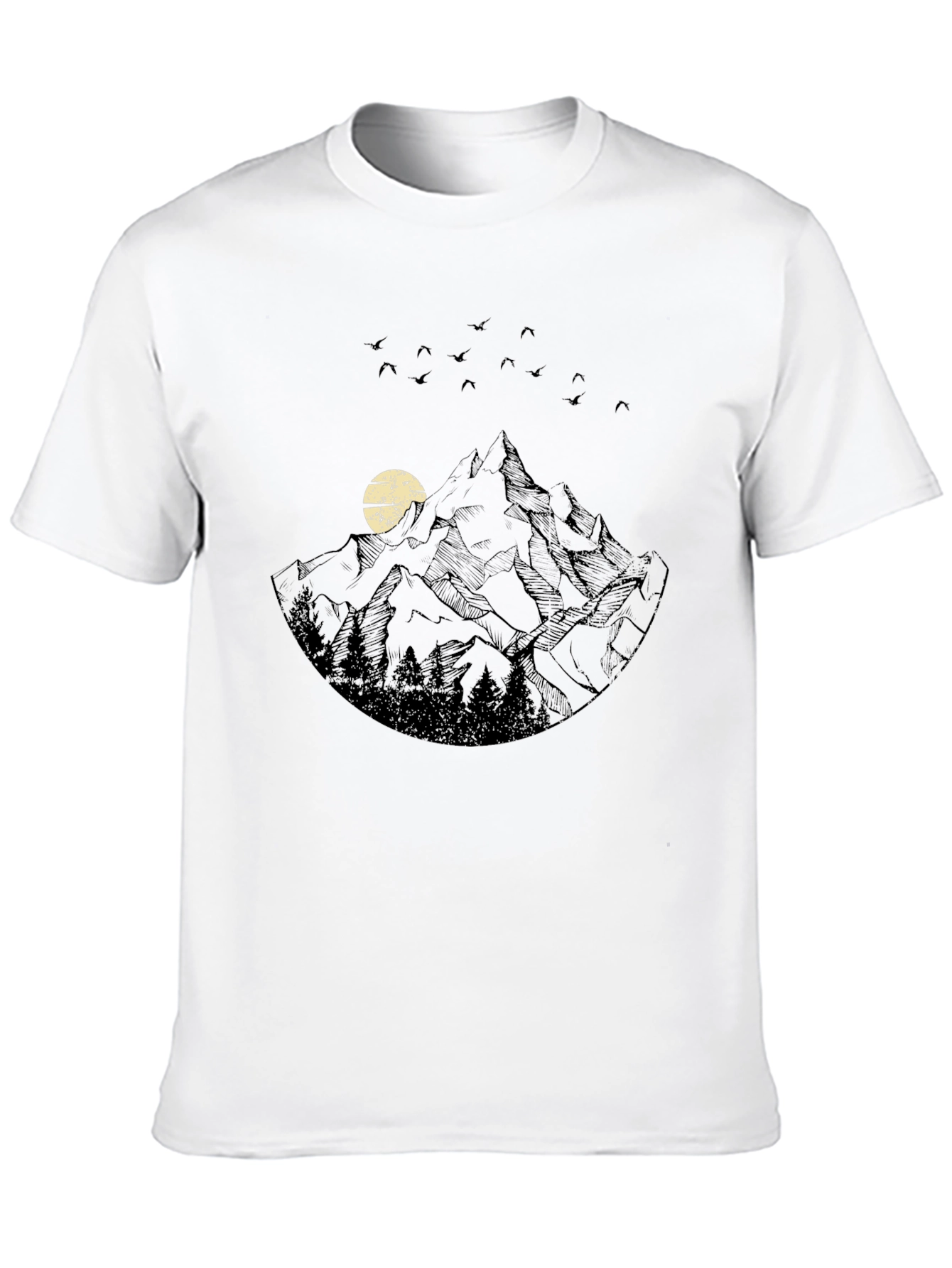Black Mountain Scene Graphic Tee view 10