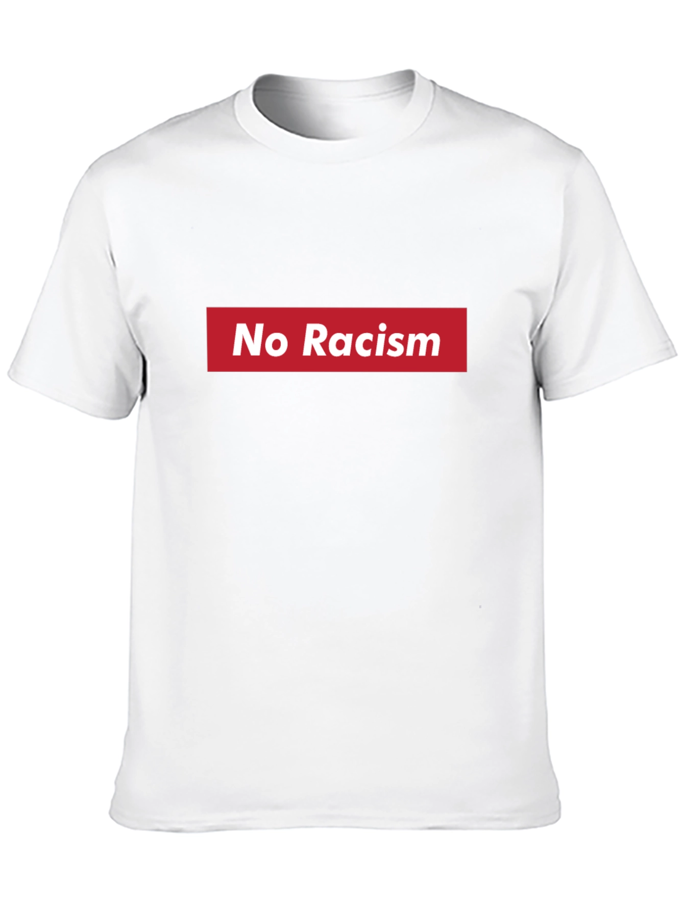 Black No Racism T-Shirt - Black view 10