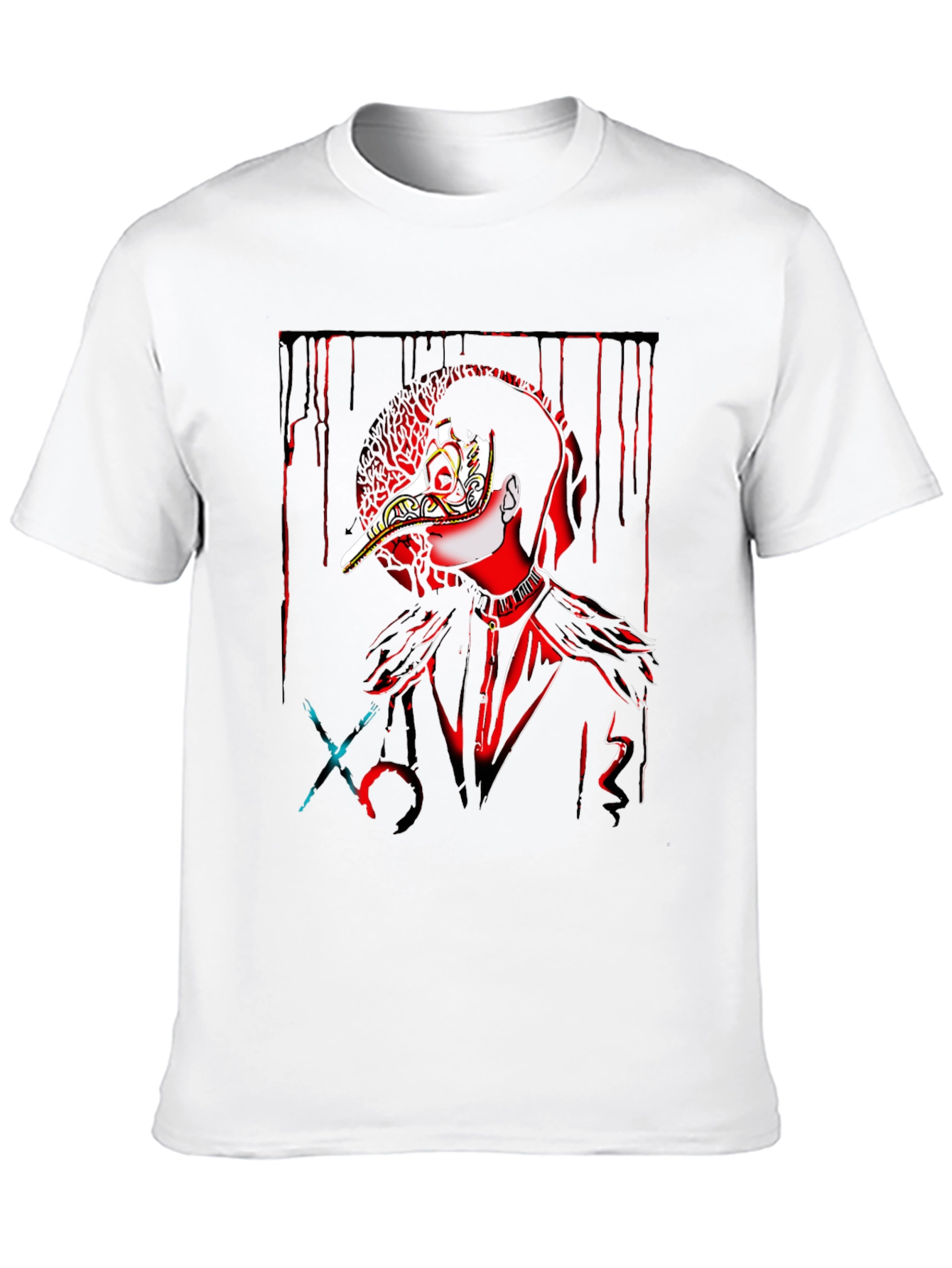 Black Plague Doctor Graphic T-Shirt - Dark Aesthetic view 10