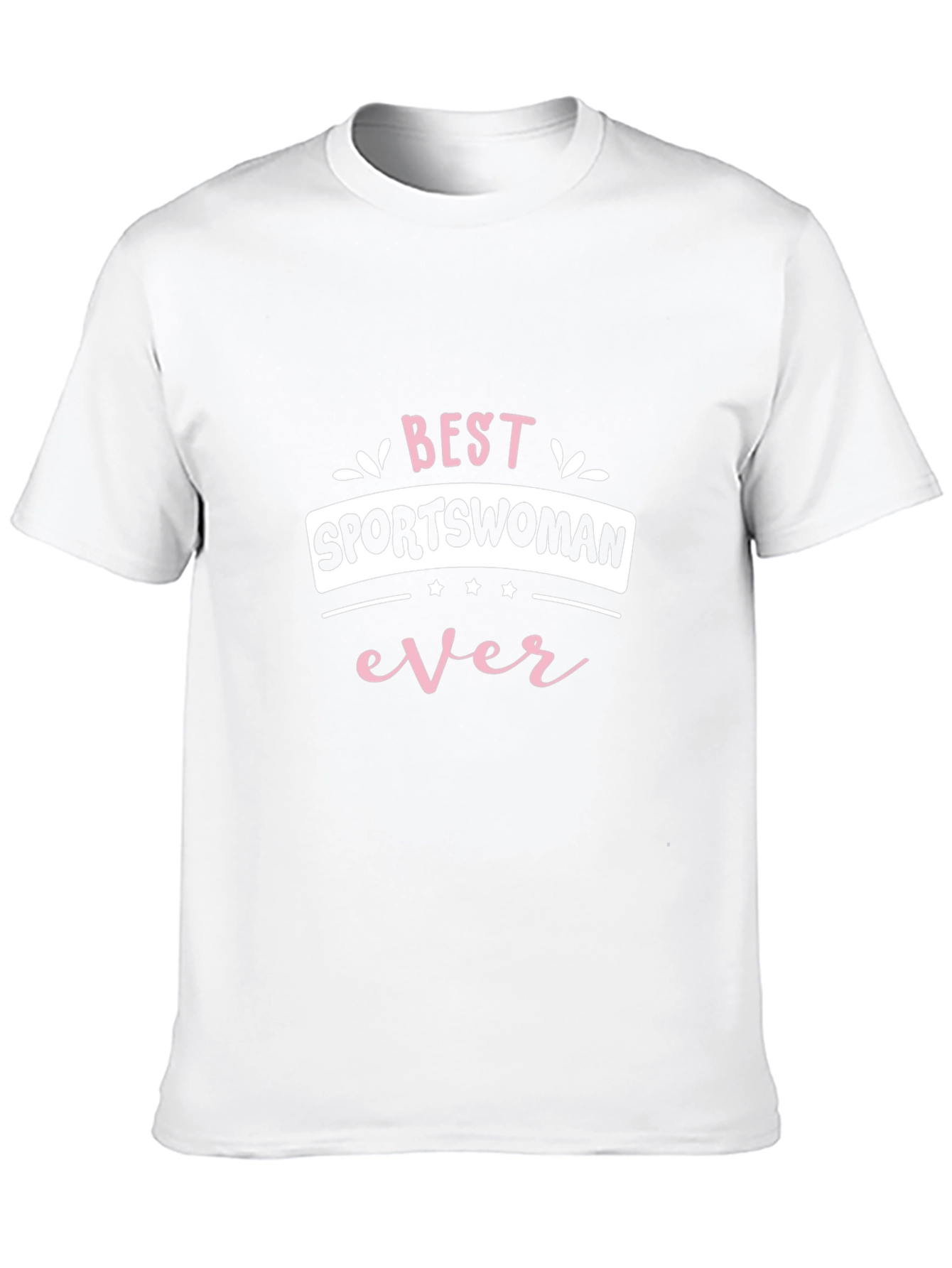 Black Best Sportswoman Ever T-Shirt - Black view 10