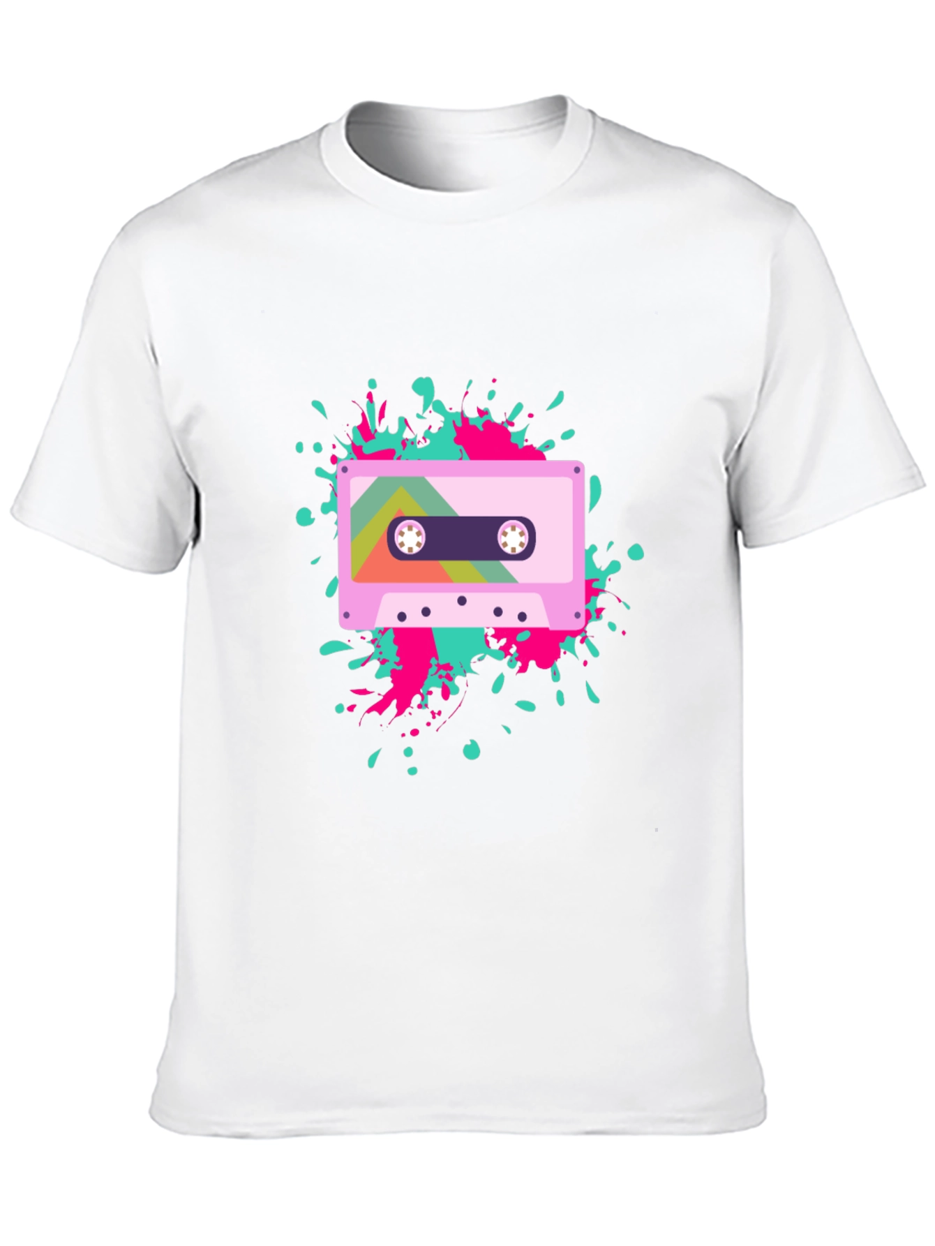 Black Retro Cassette Tape Graphic Tee - Black view 10