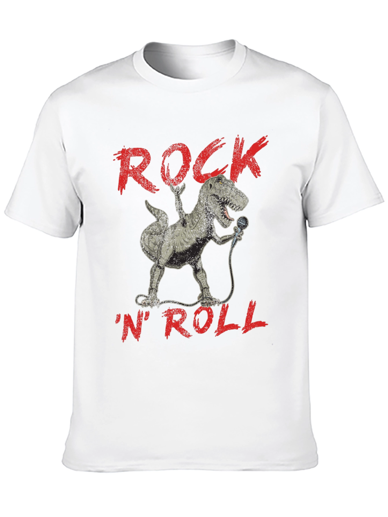 Black Rock 'N' Roll Dinosaur T-Shirt view 10