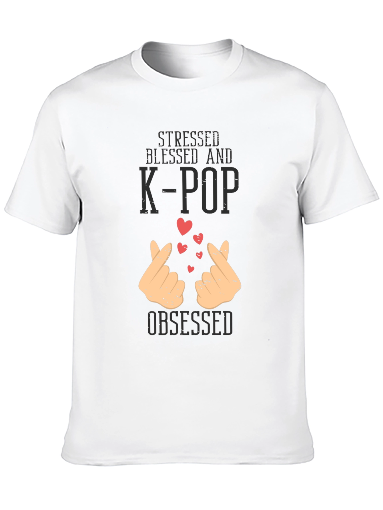 Black K-Pop Obsessed Graphic Tee view 10