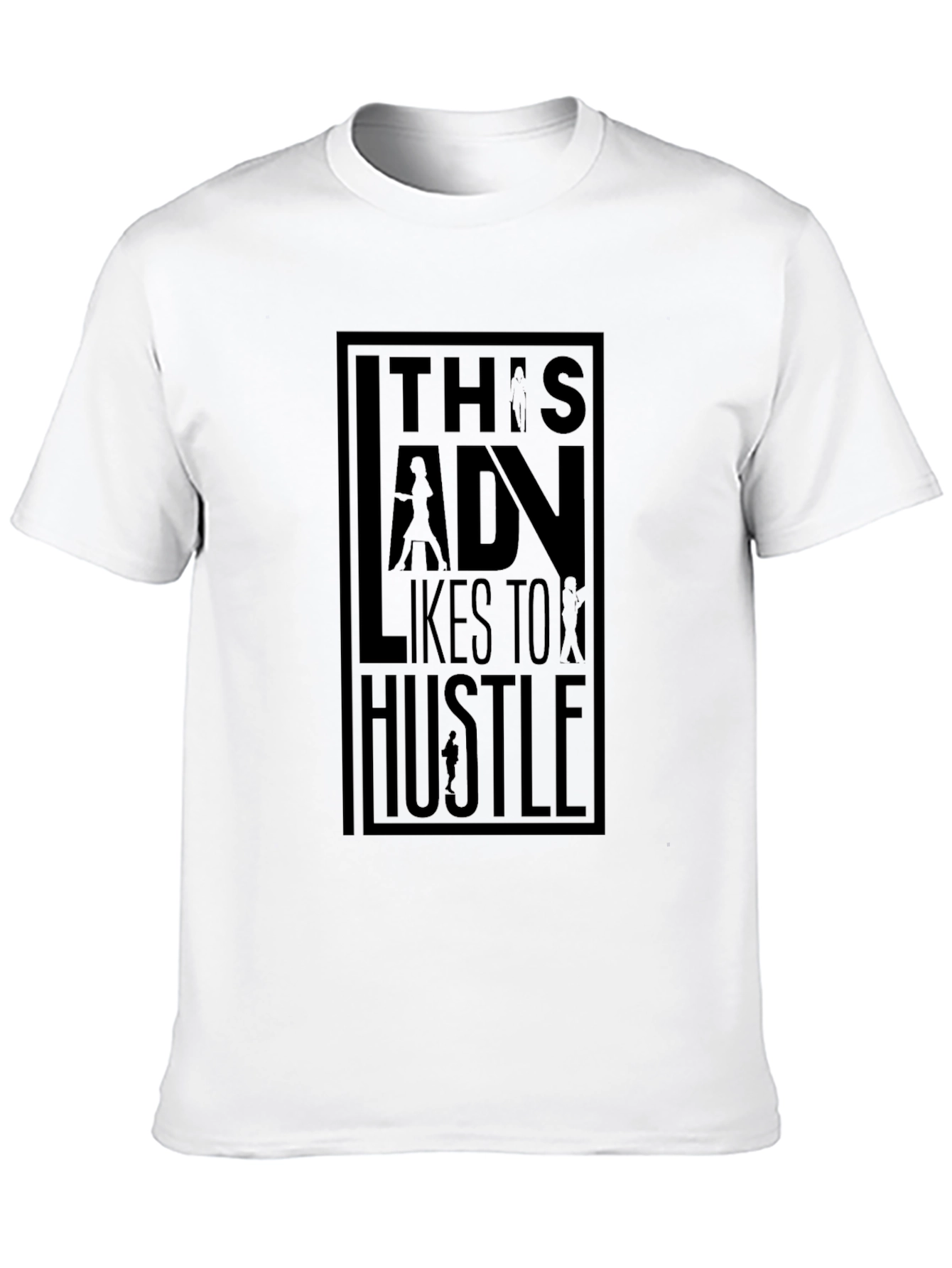 Lady Hustle Graphic Tee - Stylish & Empowering - 10