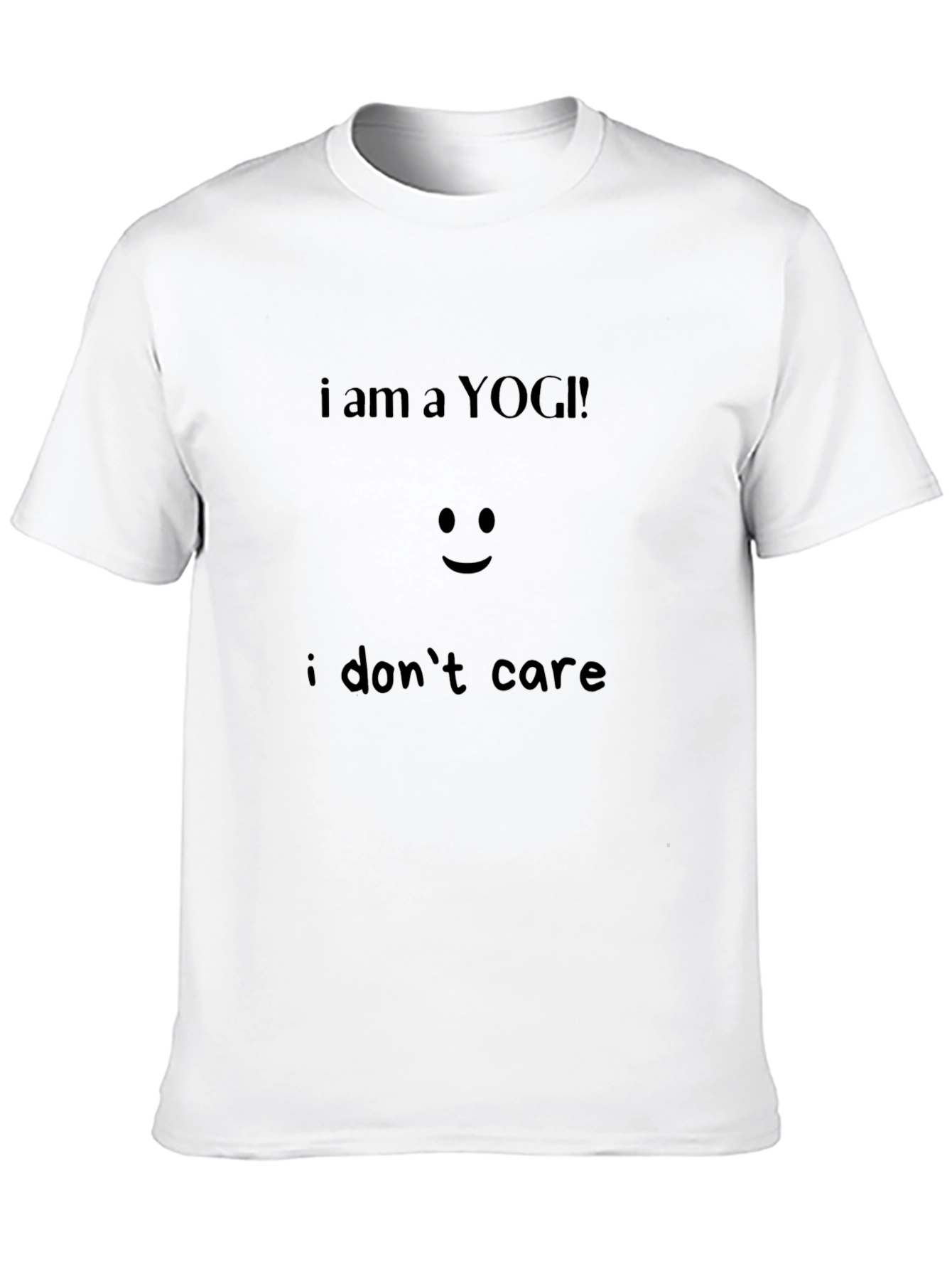 Black I am a Yogi T-Shirt - Humorous Yoga Apparel view 10