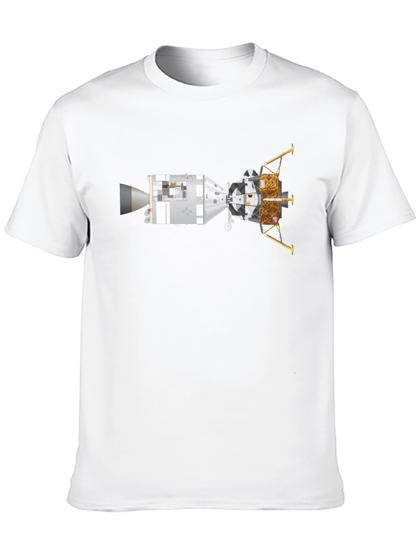 Black Lunar Module T-Shirt - Space Exploration Tee view 10