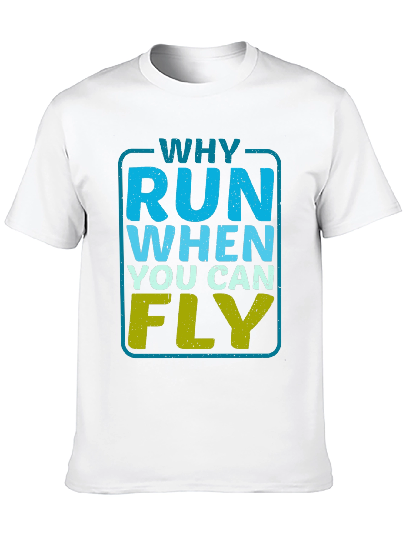 Black Why Run When You Can Fly Graphic Tee -  Black T-Shirt view 10