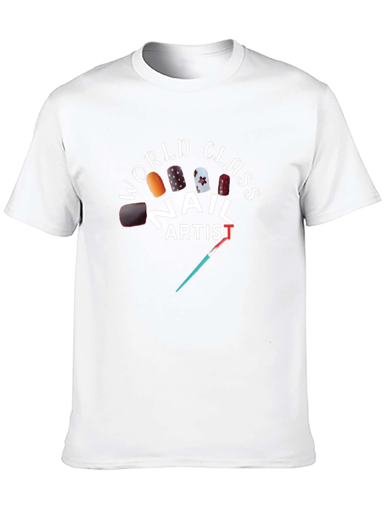 Black World Class Nail Artist T-Shirt view 10