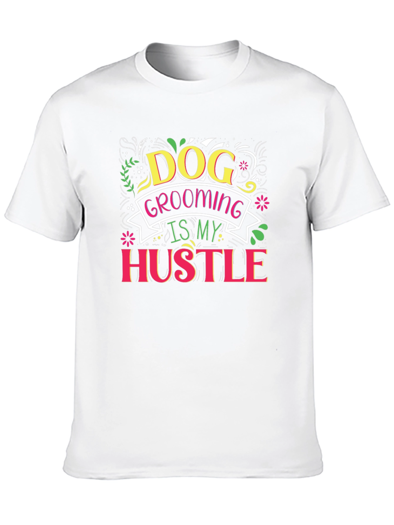 Black Dog Grooming Hustle T-Shirt view 10