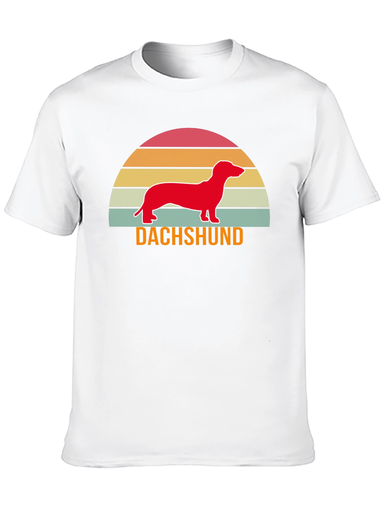 Retro Dachshund T-Shirt - Sunset Wiener Dog Tee - 10