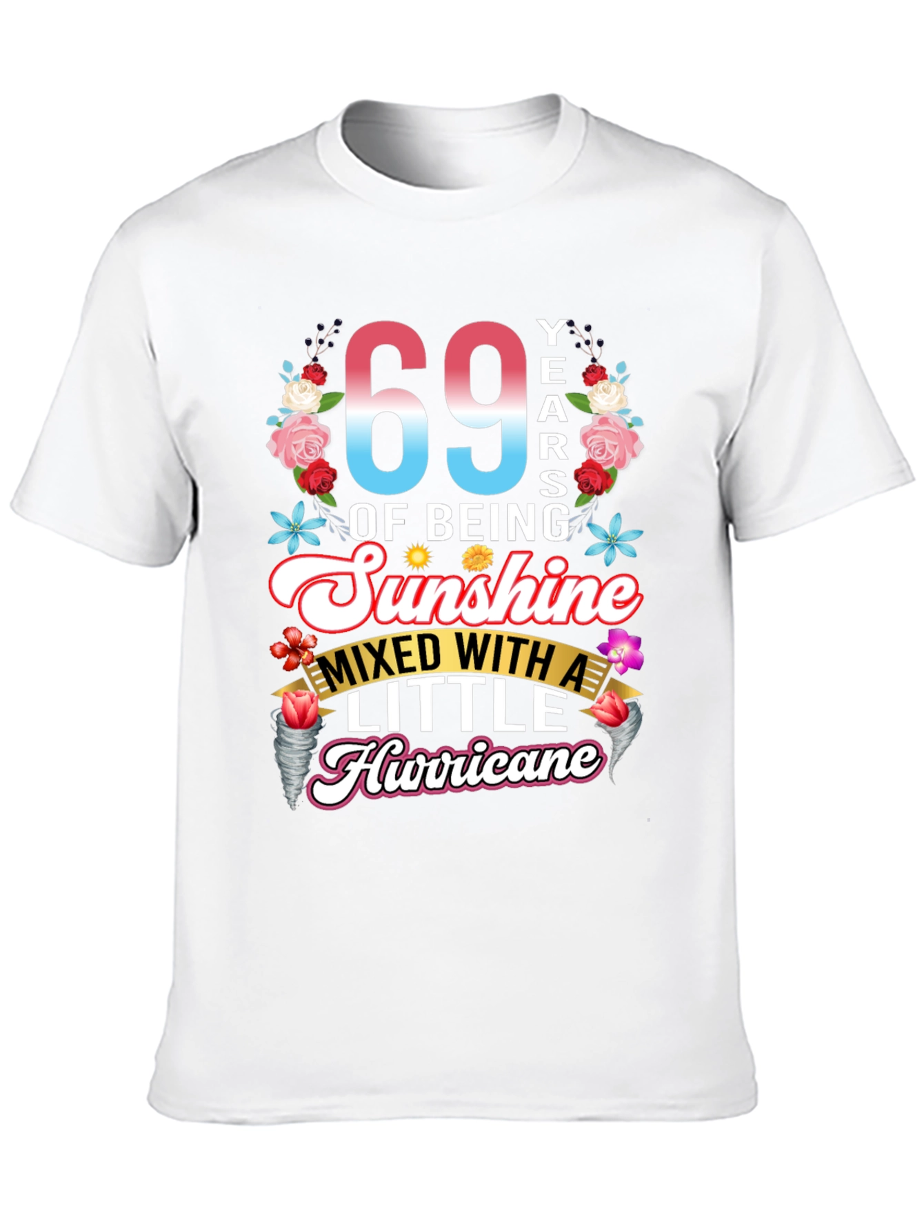 Black 69 Years of Sunshine & Hurricane T-Shirt view 10