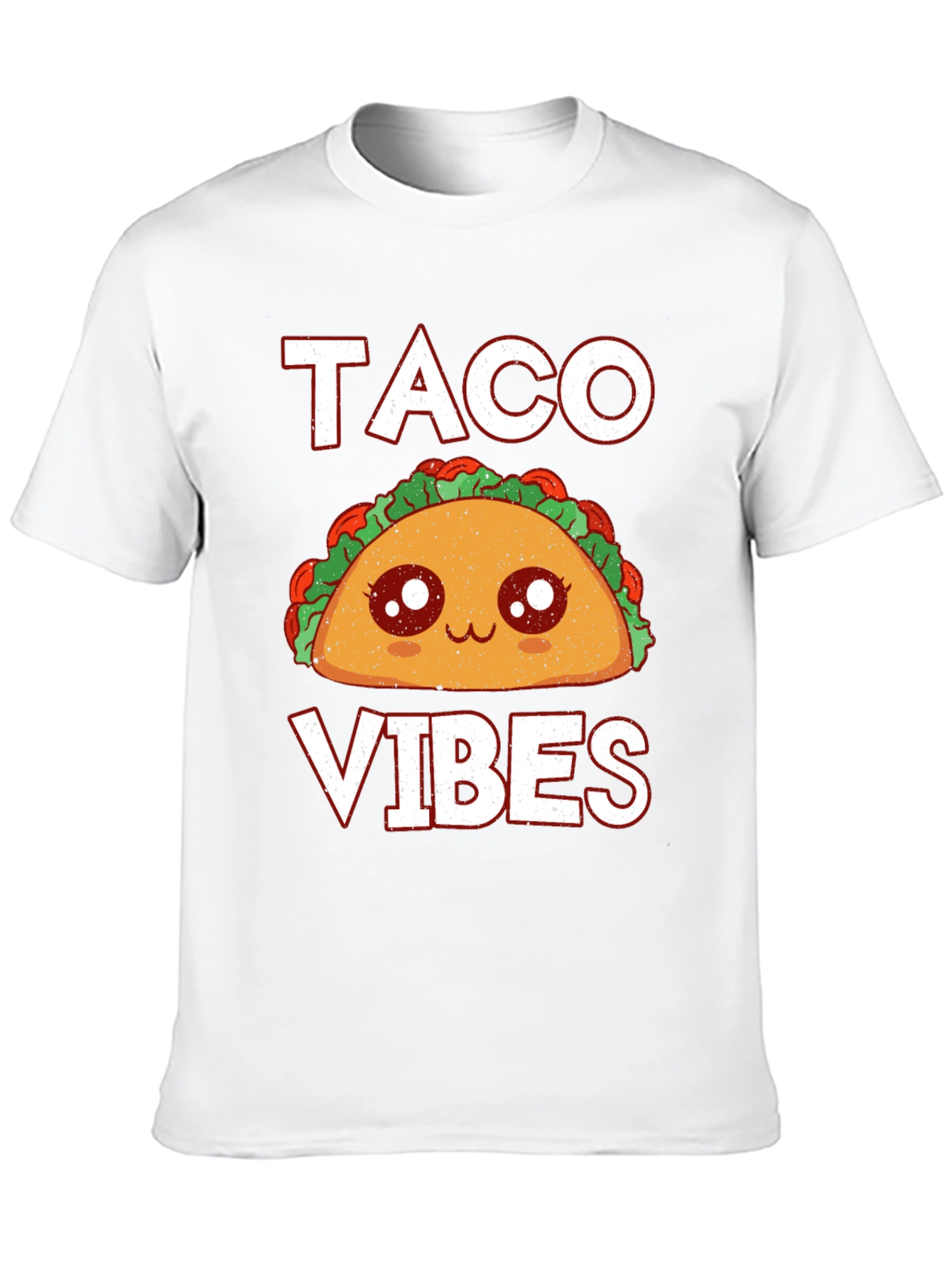 Black Taco Vibes Graphic Tee - Funny Food Shirt view 10