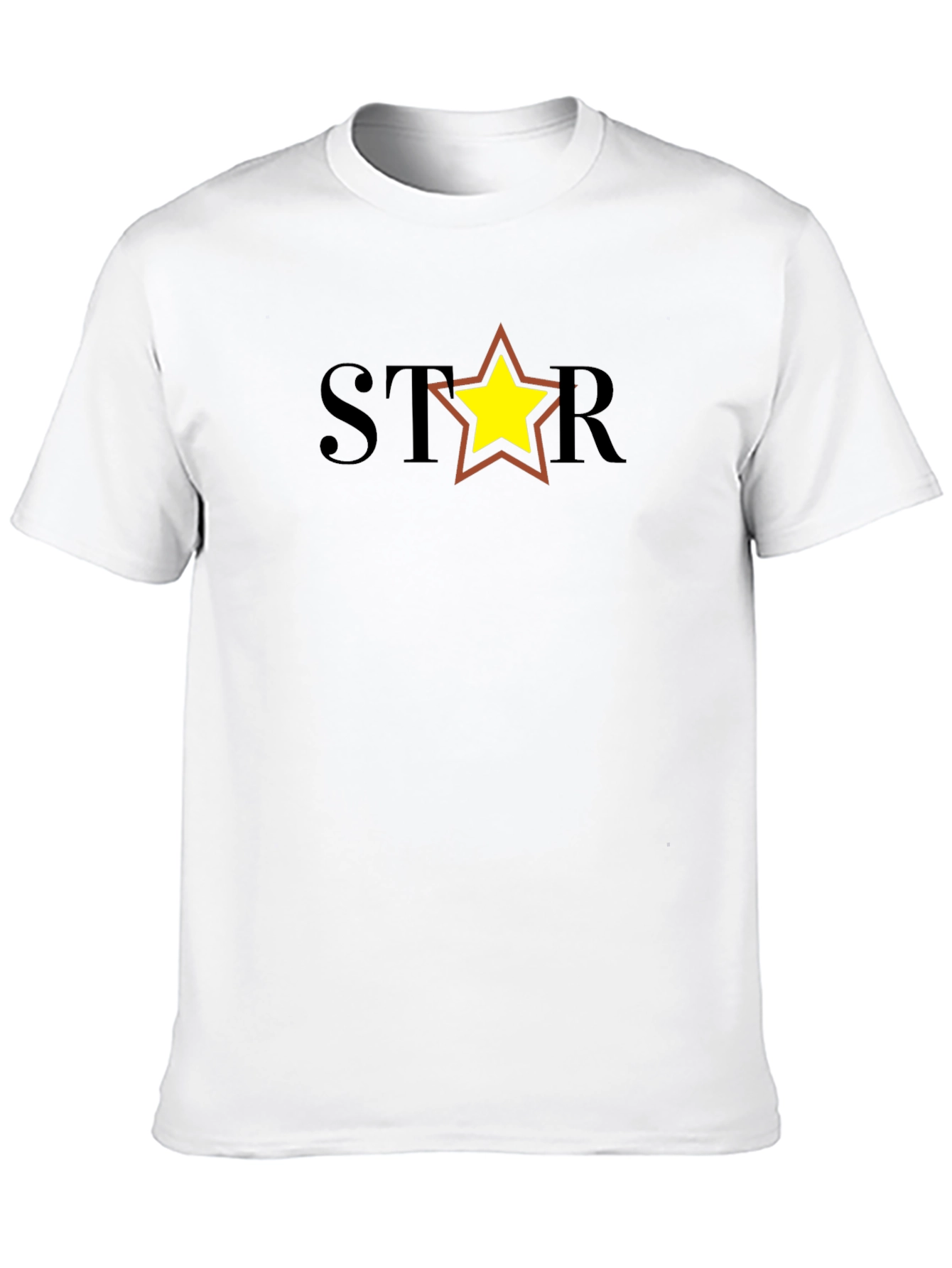 Black Star Graphic Tee - Black Cotton Blend Casual Shirt view 10