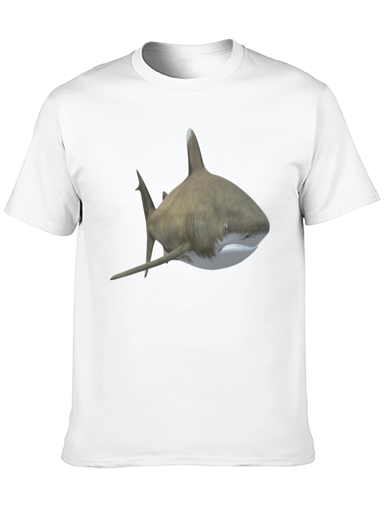 Black Shark Graphic Tee - Men's Black T-Shirt view 10