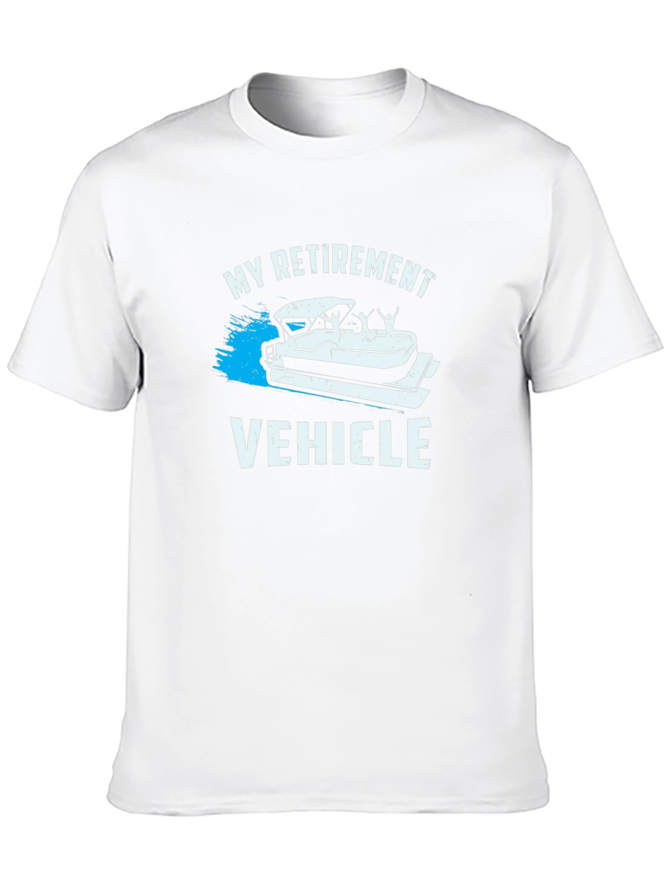 Black My Retirement Vehicle T-Shirt - Pontoon Boat Tee view 10