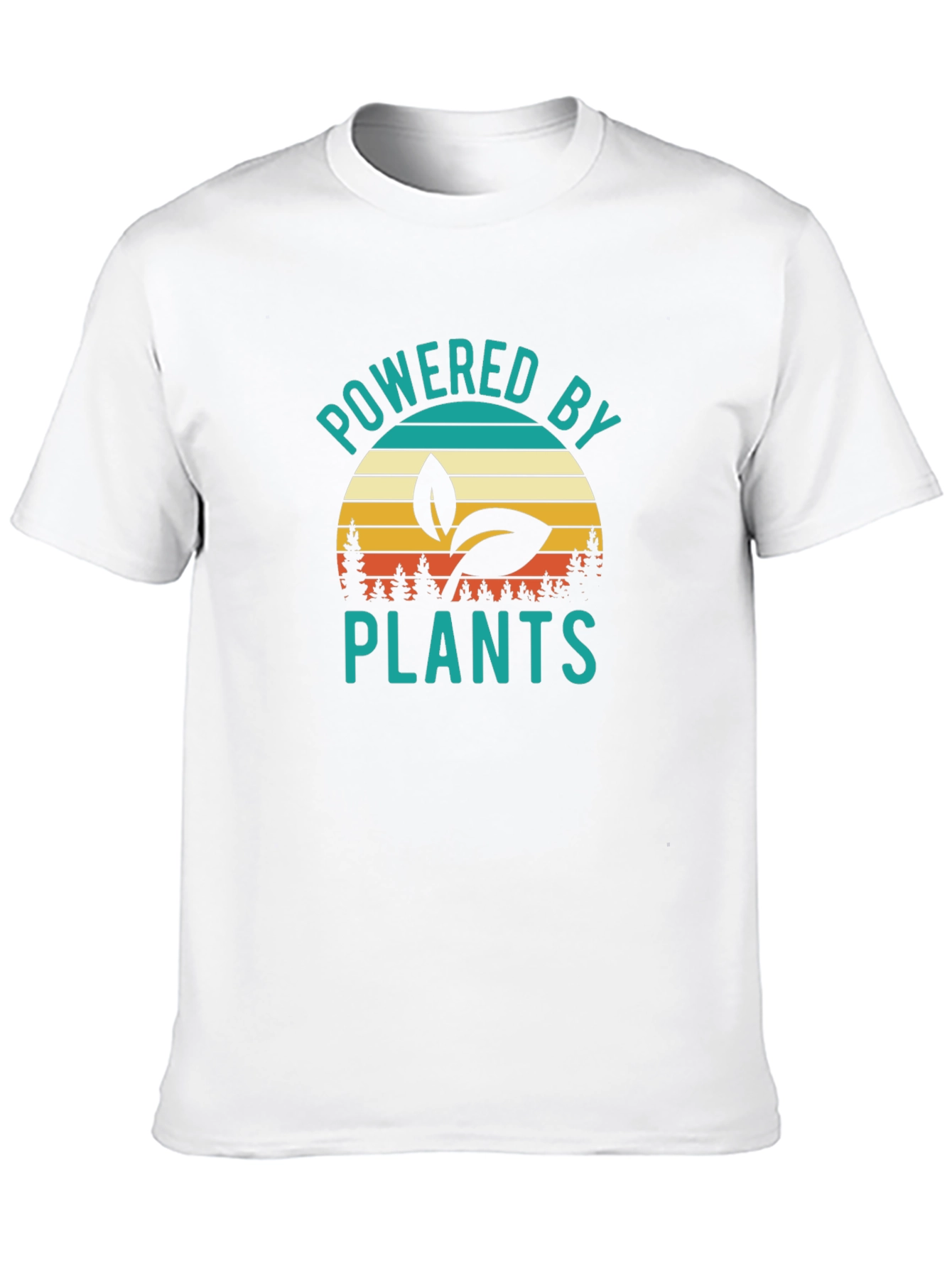 Black Powered By Plants Graphic T-Shirt view 10