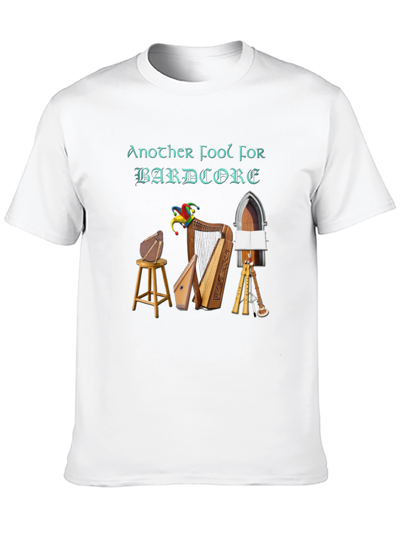 Black Bardcore T-Shirt - Another Fool for Bardcore Design view 10