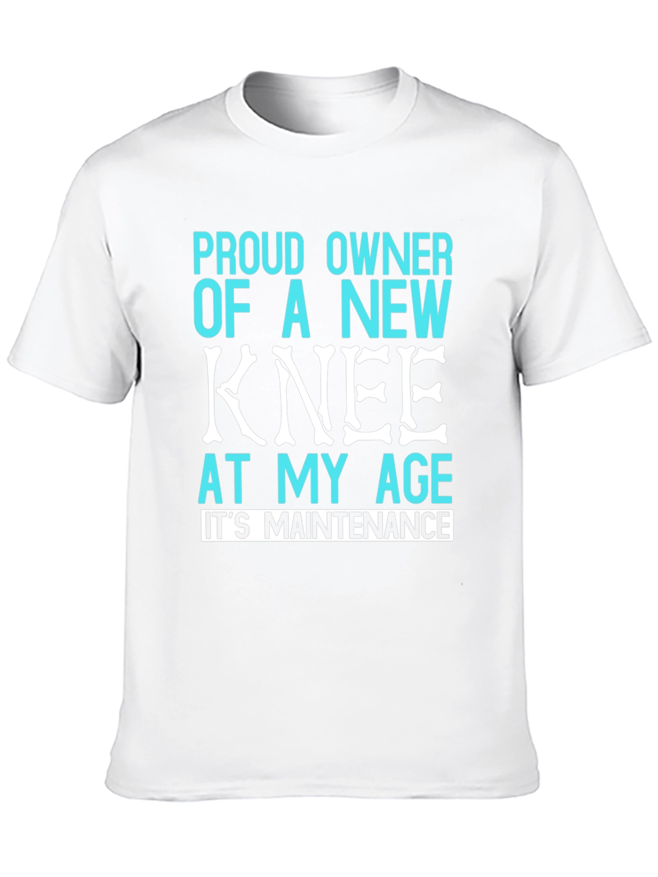 Black Proud New Knee T-Shirt - Funny Recovery Gift view 10