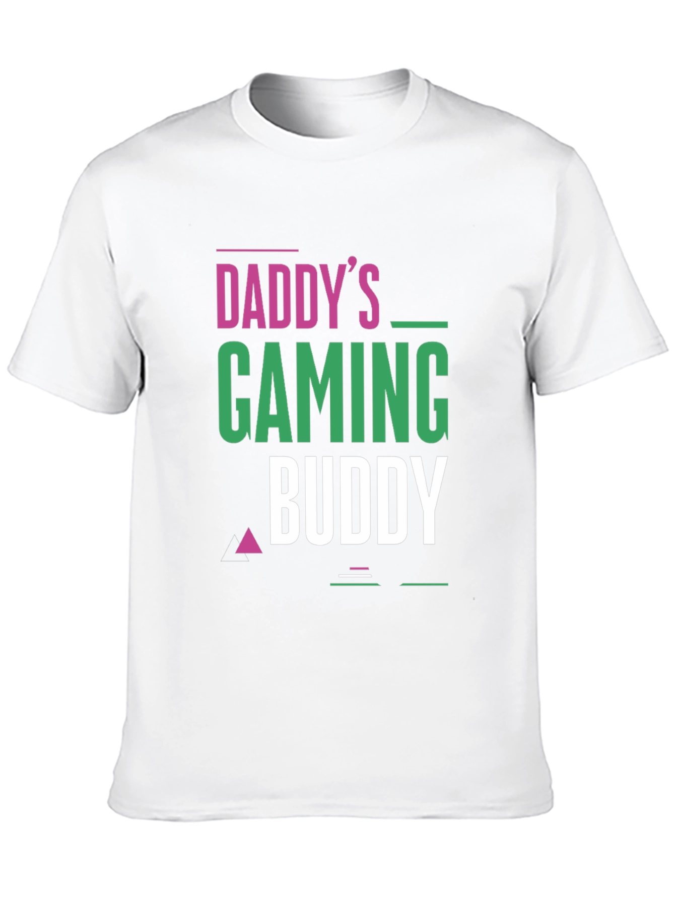 Black Daddy's Gaming Buddy Black T-Shirt view 10