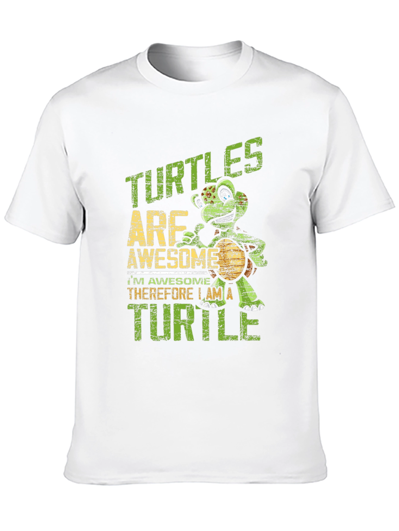 Black Turtle Awesome T-Shirt - Funny Animal Tee view 10