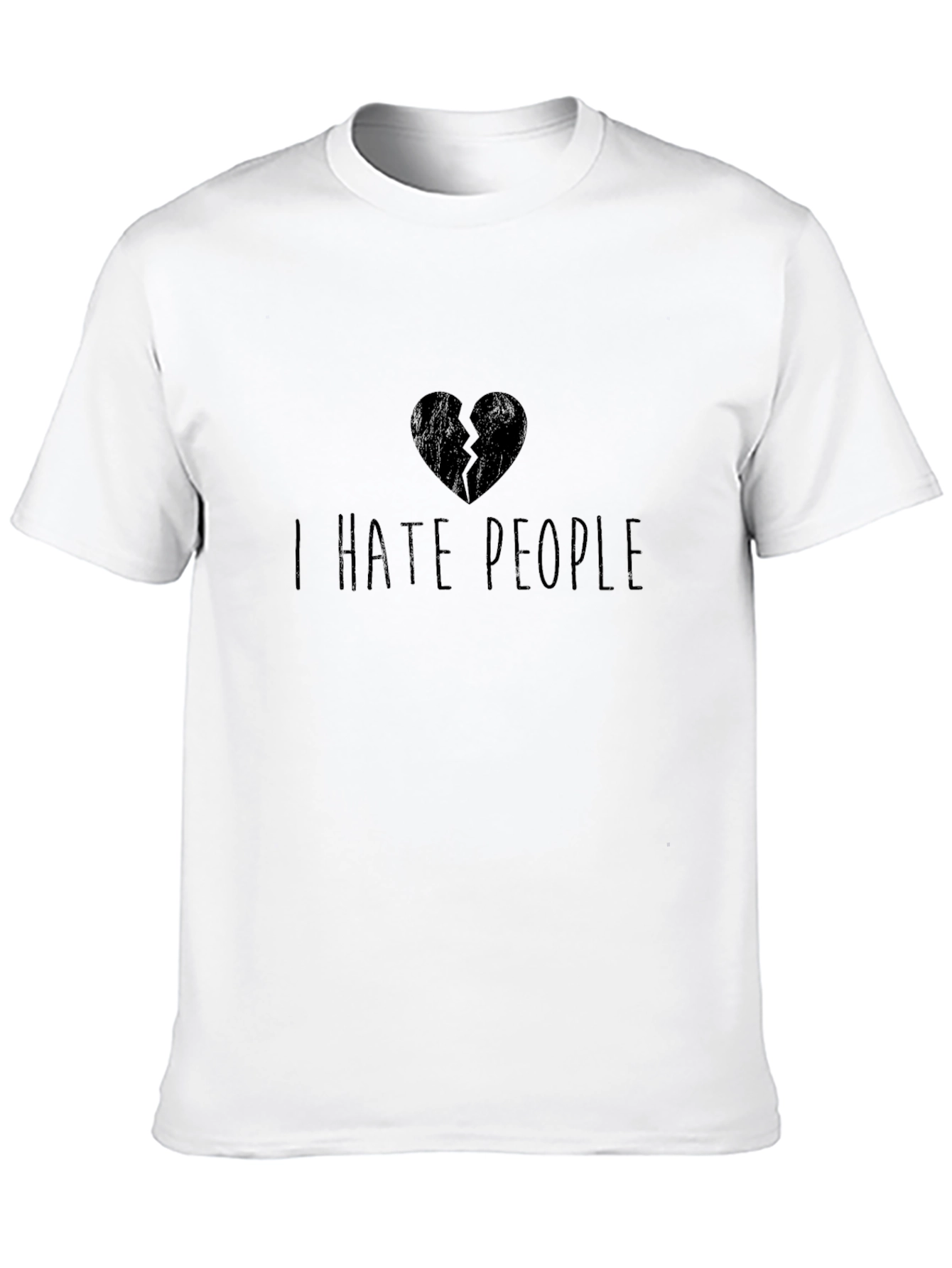 Black I Hate People T-Shirt - Funny Graphic Tee view 10