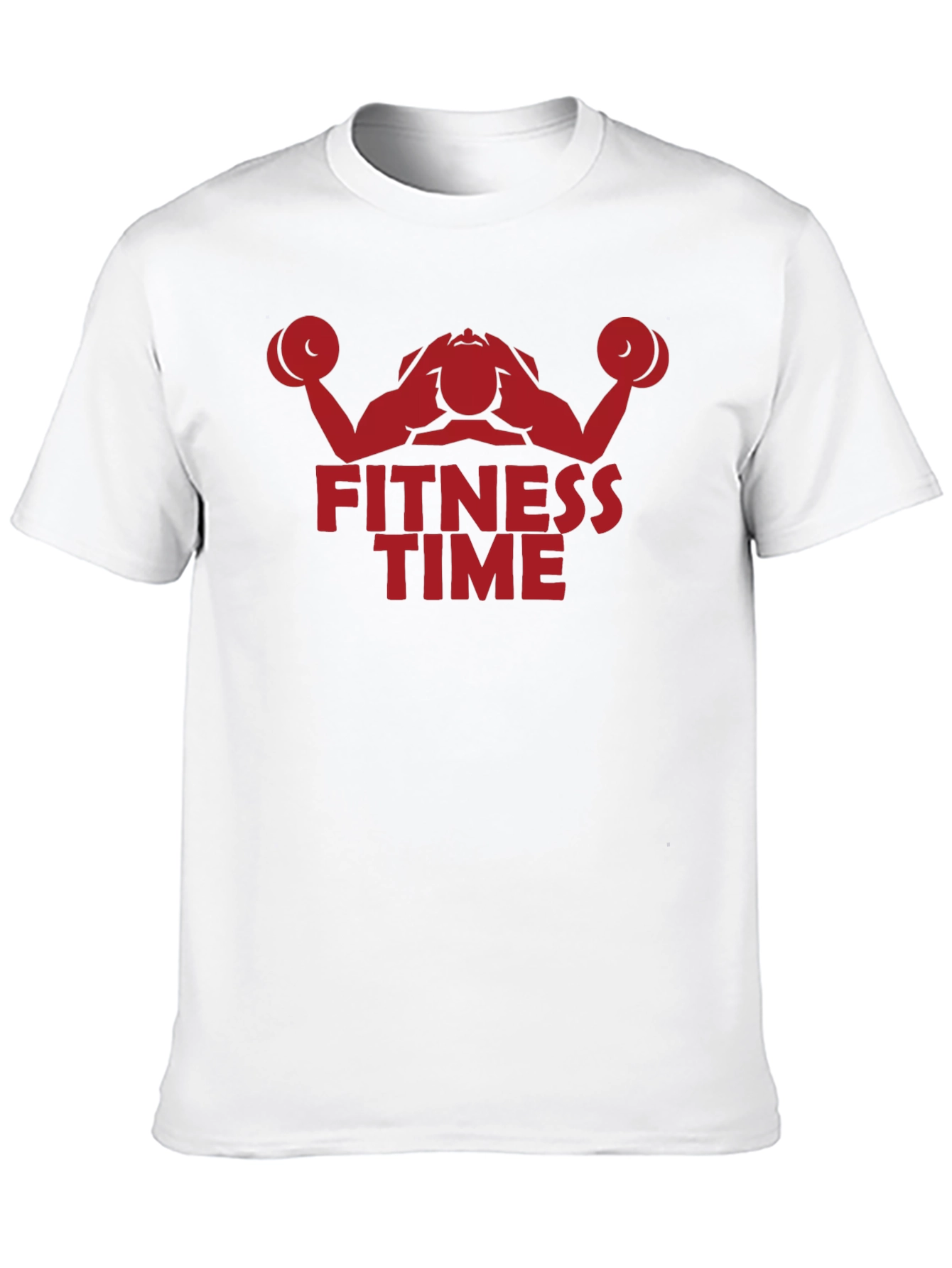 Black Fitness Time Graphic Tee - Black Cotton view 10