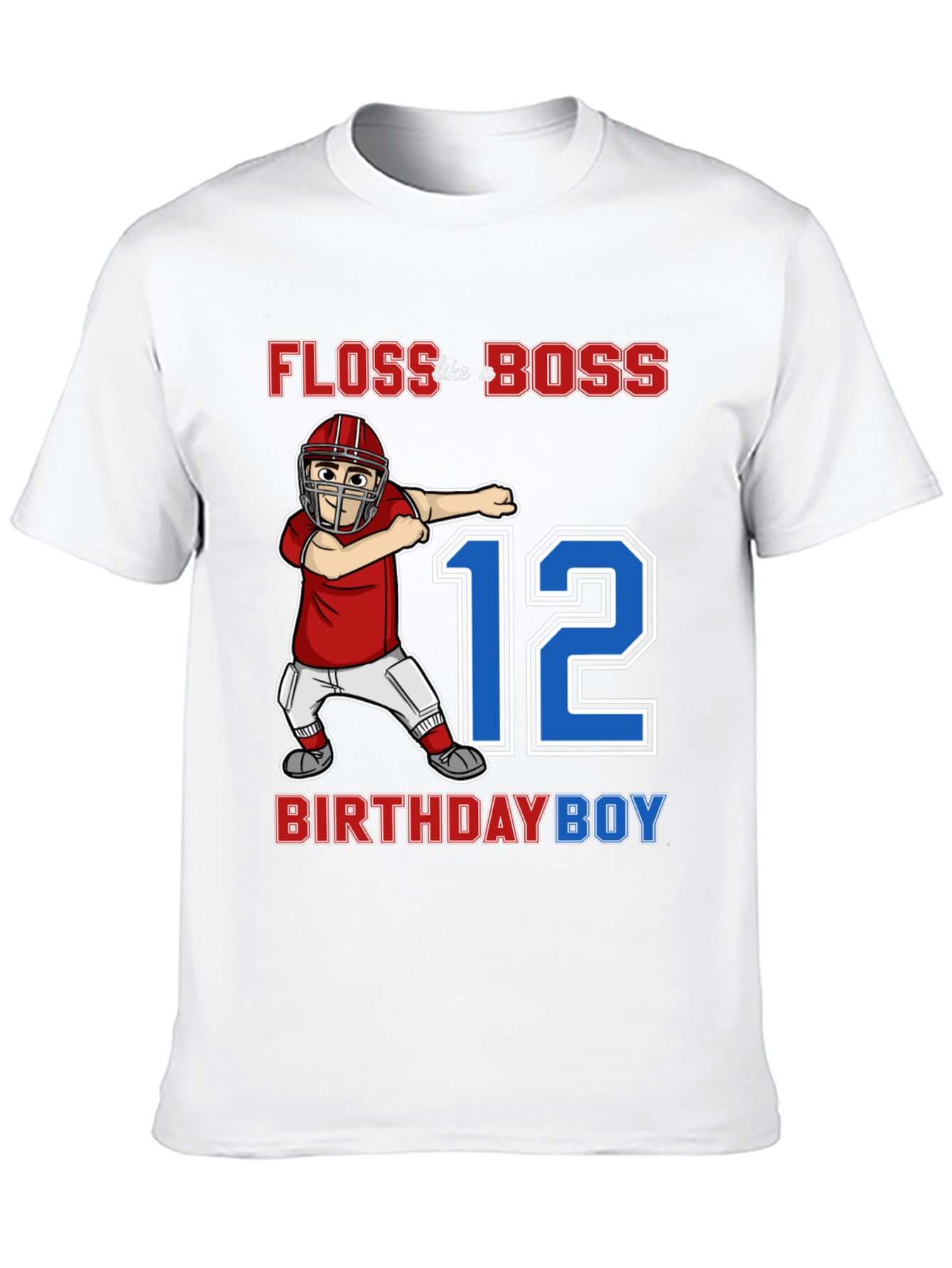 Black Floss Like a Boss 12th Birthday Boy T-Shirt view 10