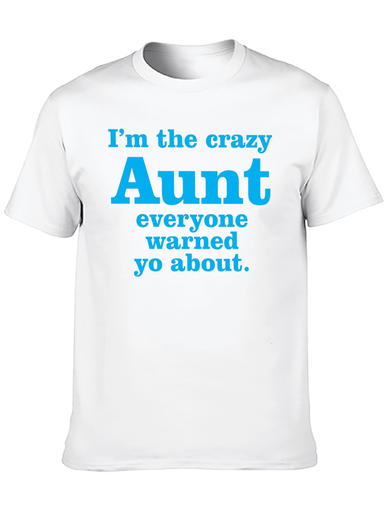Black Crazy Aunt T-Shirt - Funny Aunt Gift Tee view 10
