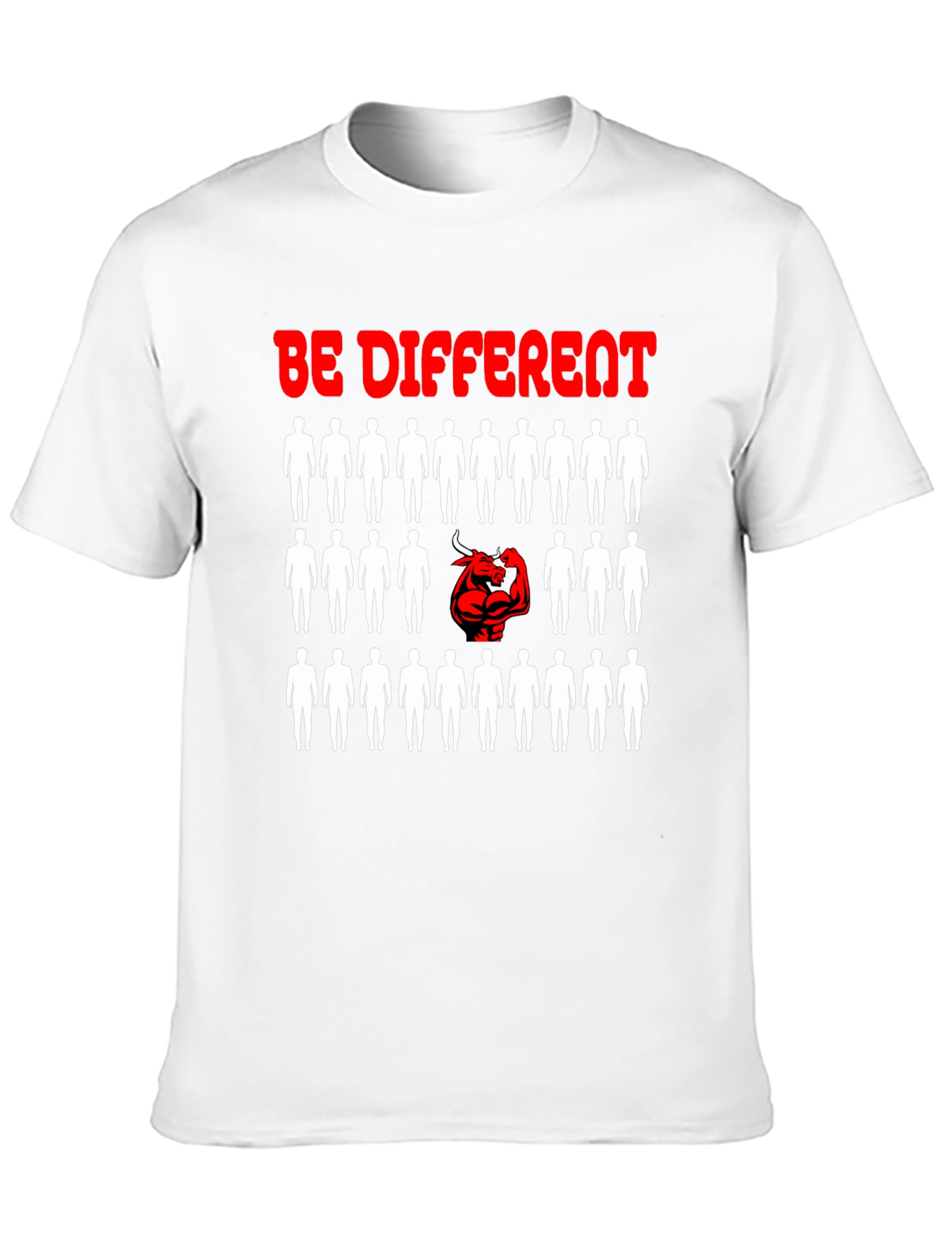 Black Be Different T-Shirt - Unique Graphic Design view 10