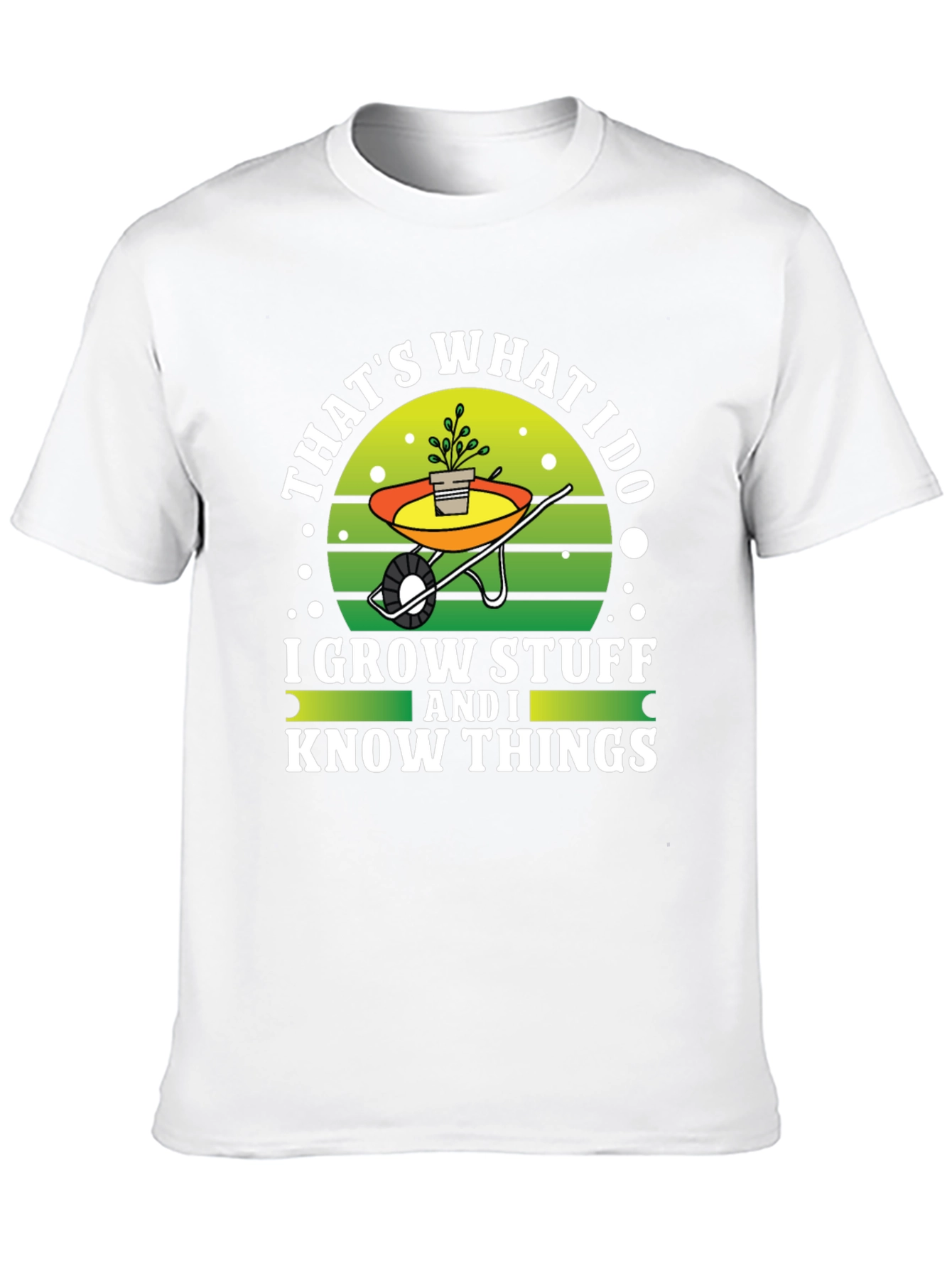Black Gardener's Tee: I Grow Stuff and I Know Things view 10