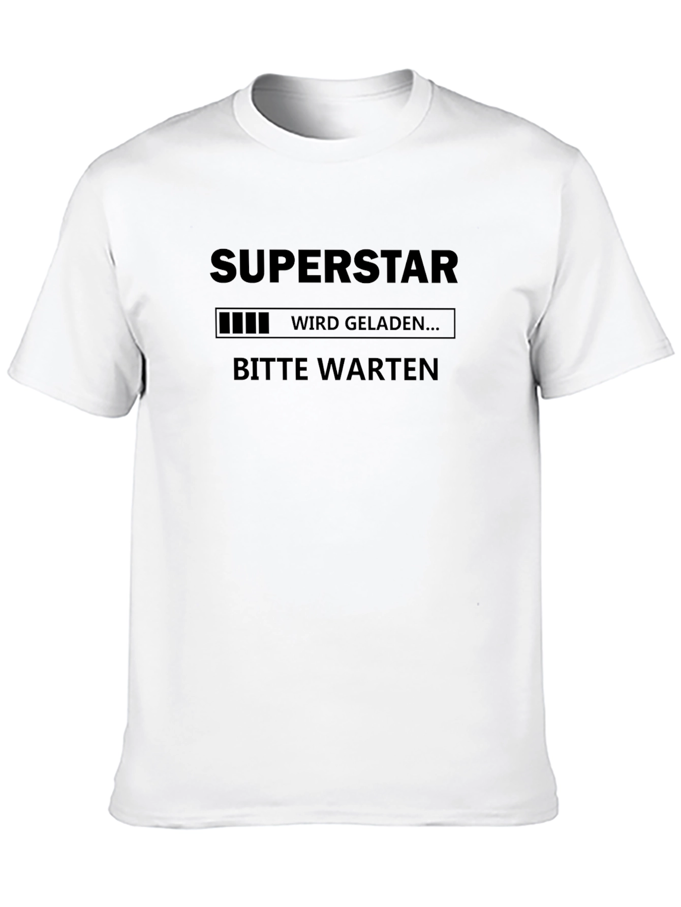 Black Loading Superstar T-Shirt - Funny Graphic Tee view 10