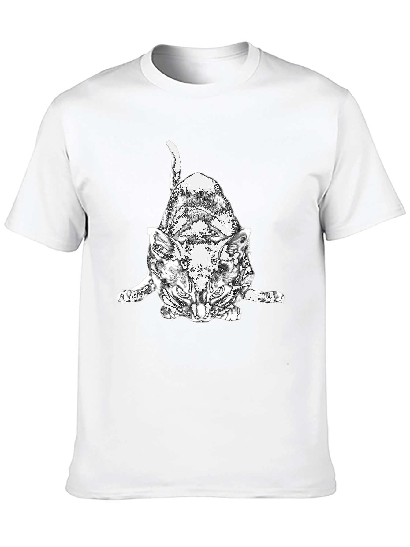 Black Cool Cat Graphic T-Shirt - Black view 10