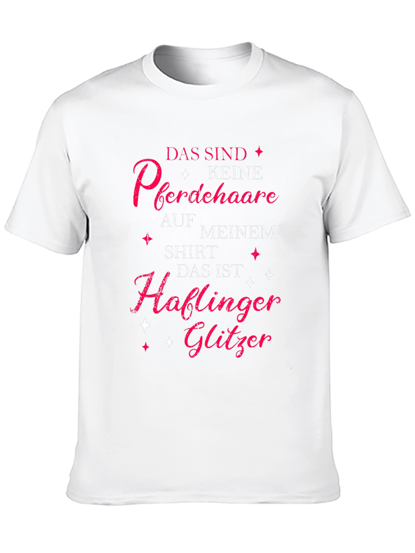 Black Horse Lover T-Shirt: Haflinger Glitter Tee view 10