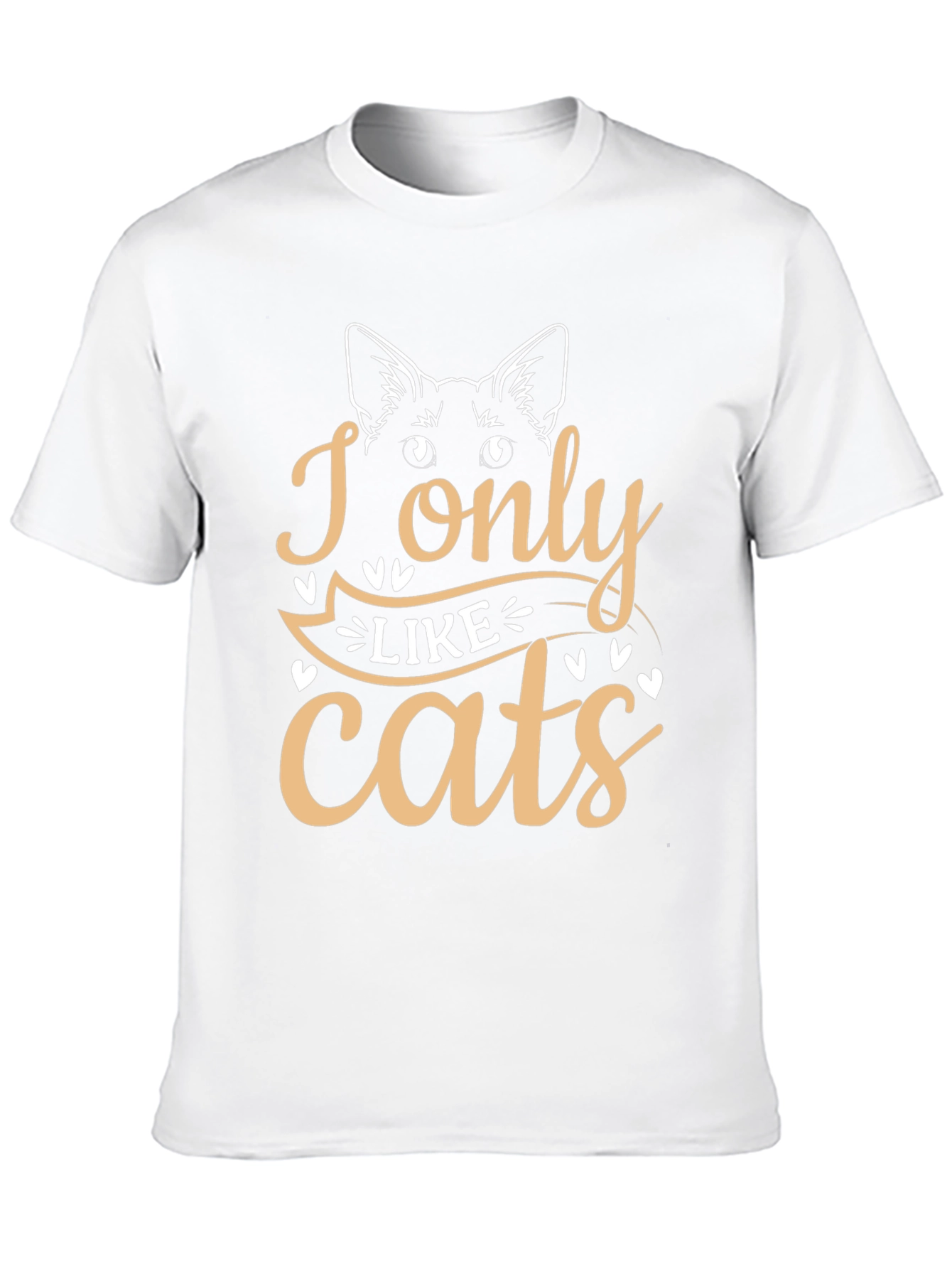 Black I Only Like Cats Graphic Tee - Unisex view 10