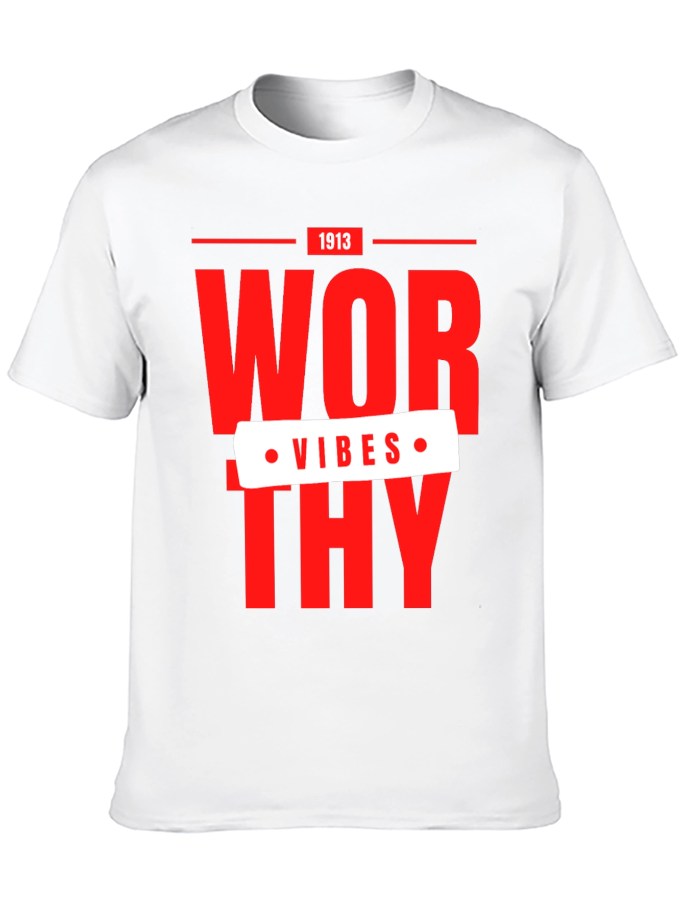 Black Worthy Vibes 1913 Graphic T-Shirt view 10
