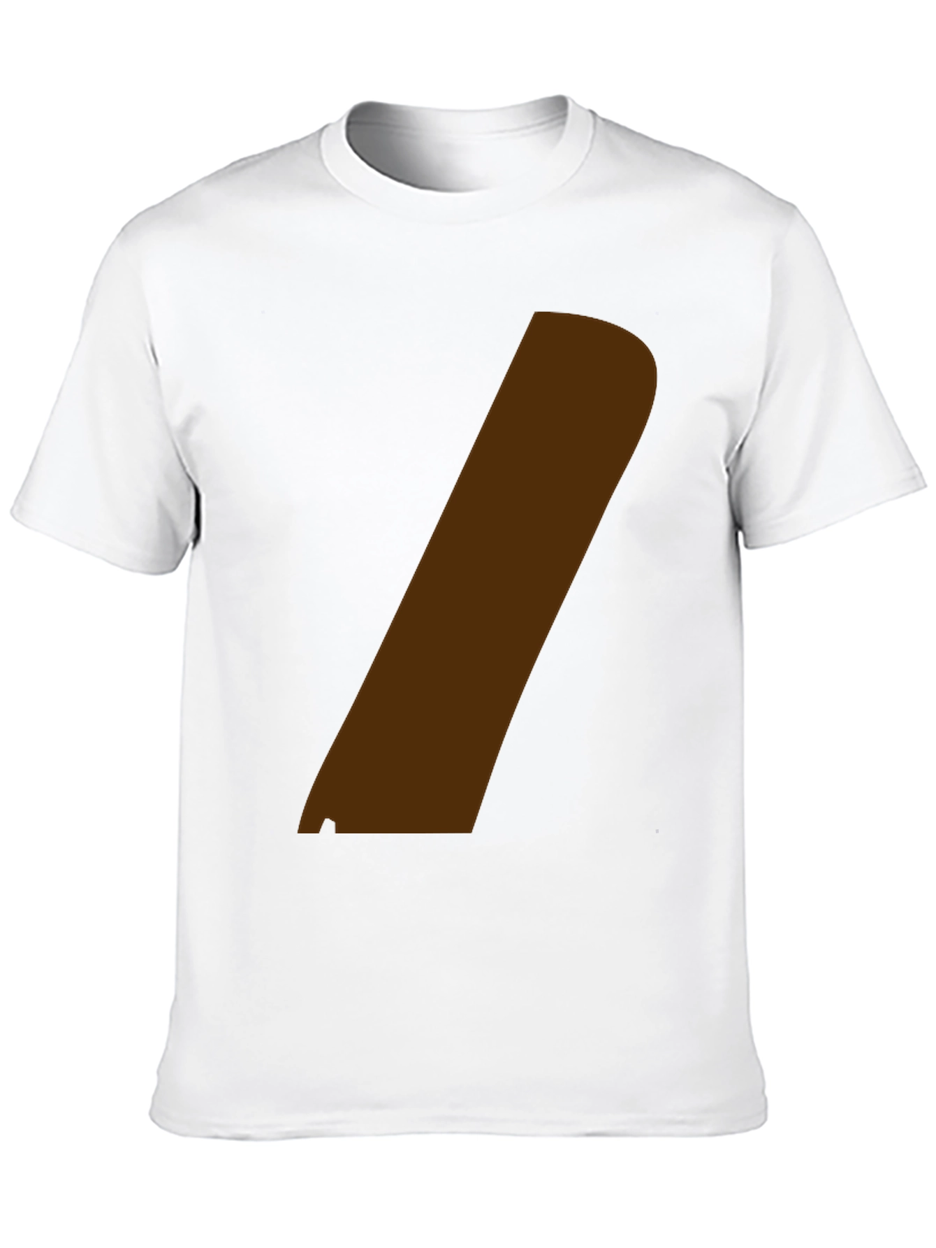 Black Modern Graphic Tee - Black with Brown Stripe view 10