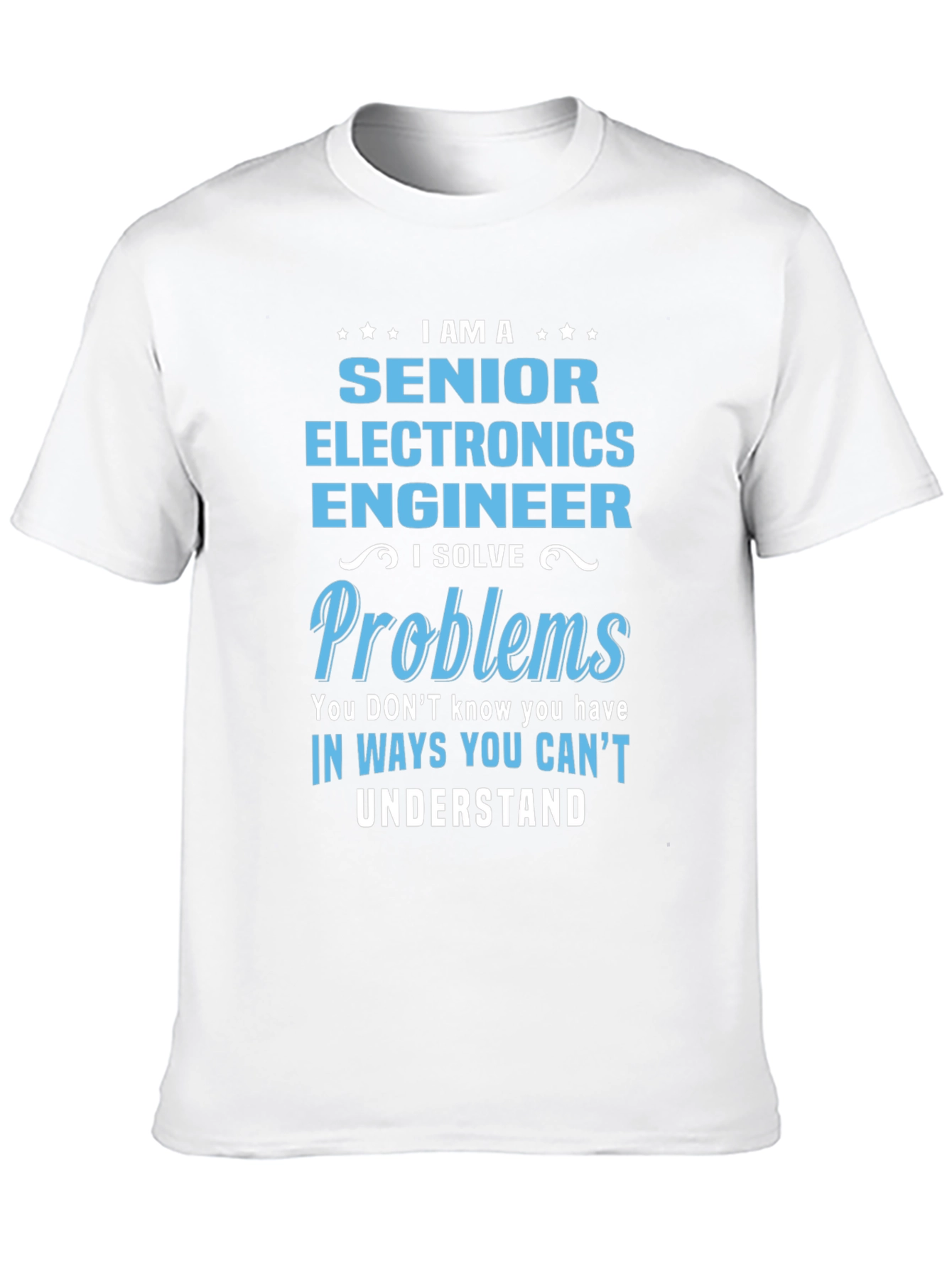 Black Senior Electronics Engineer T-Shirt view 10