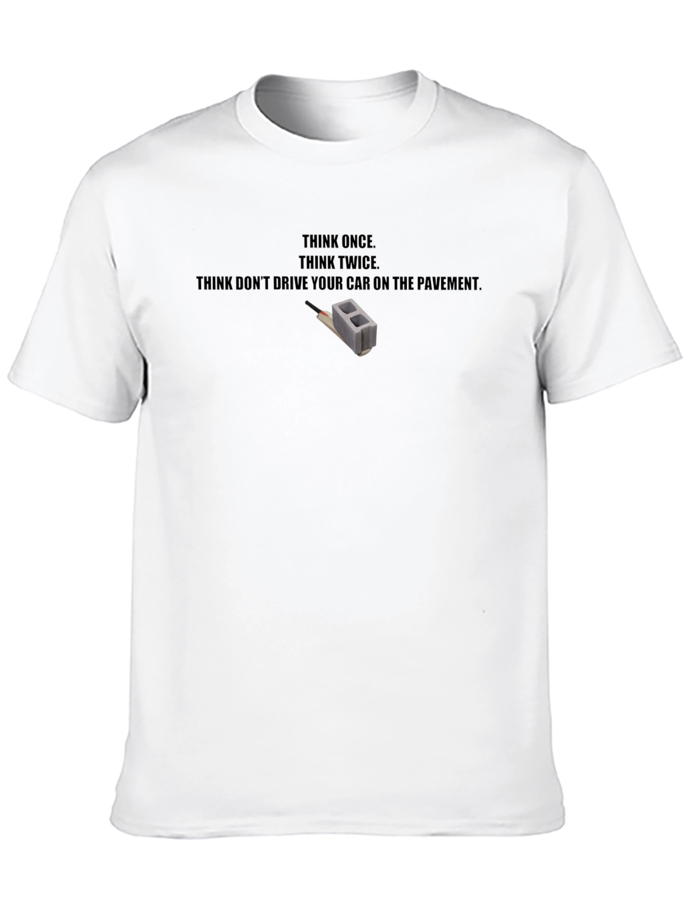 Black Think Once T-Shirt view 10