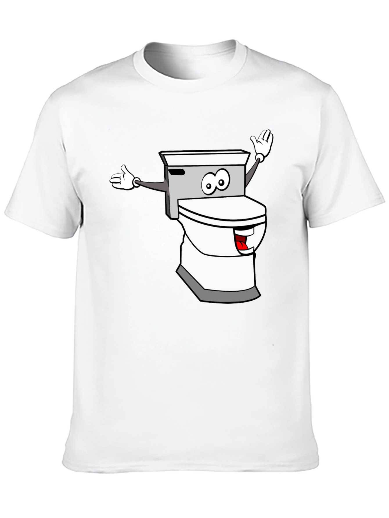 Black Toilet Humor Graphic T-Shirt view 10